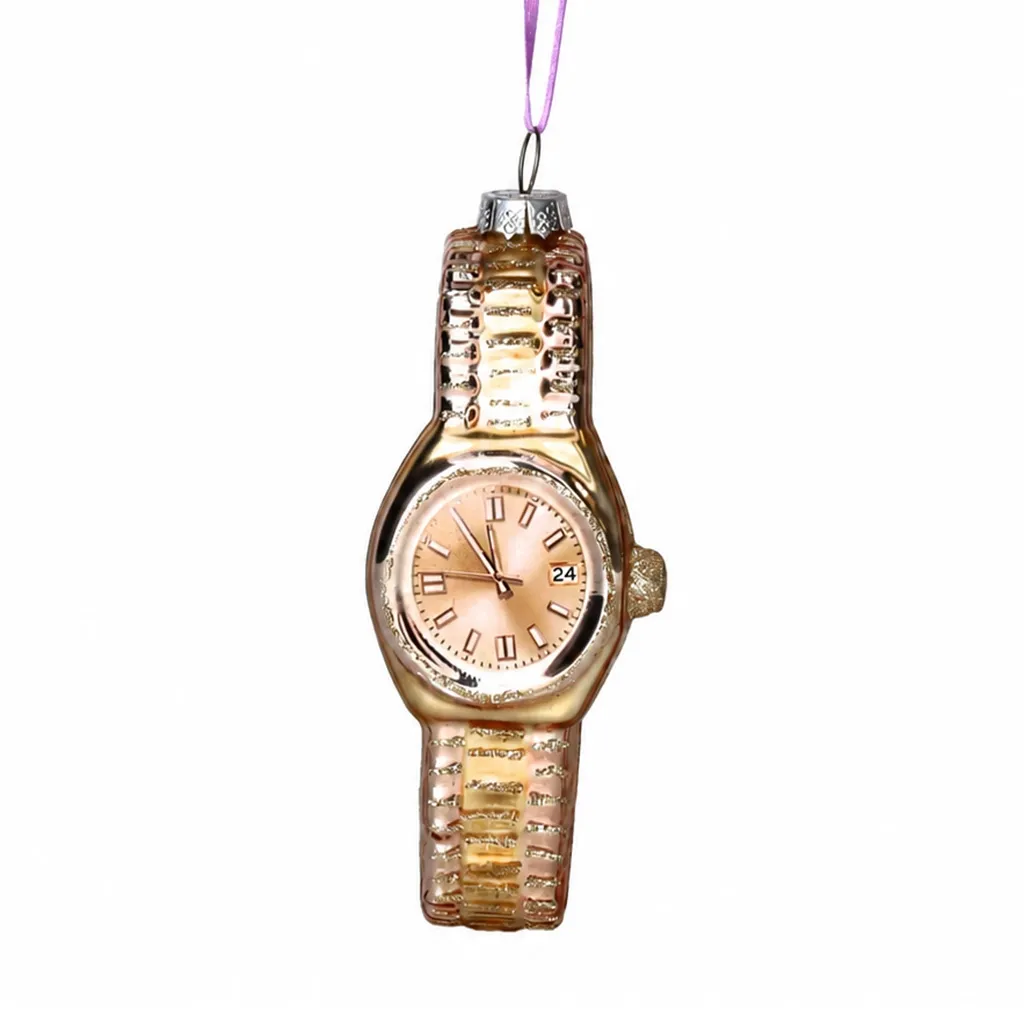 Weihnachtskugel "Goldene Uhr"