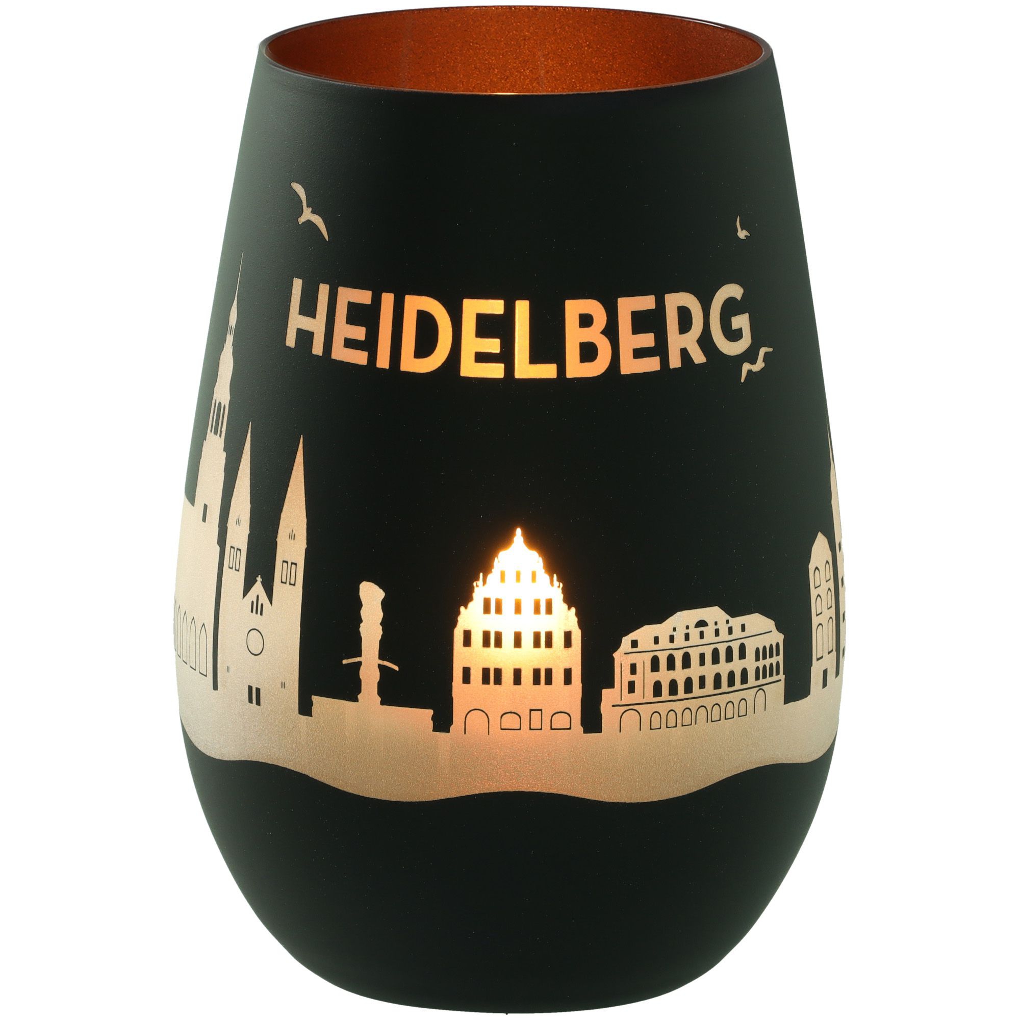 Windlicht Skyline Heidelberg Schwarz/Bronze Windlicht Skyline Heidelberg Schwarz/Bronze
