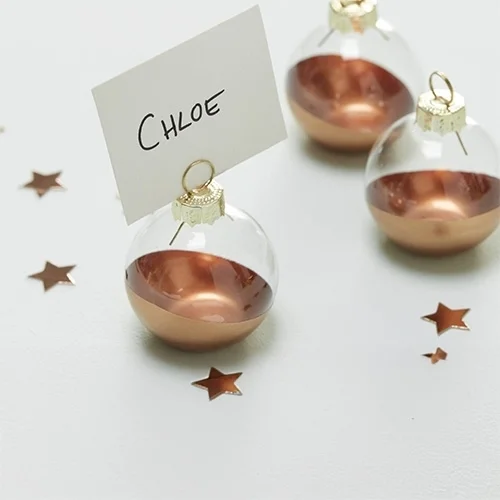 Glas Ornament, Weihnachtskugel, Kupferfarben, Glasball, Dekoration