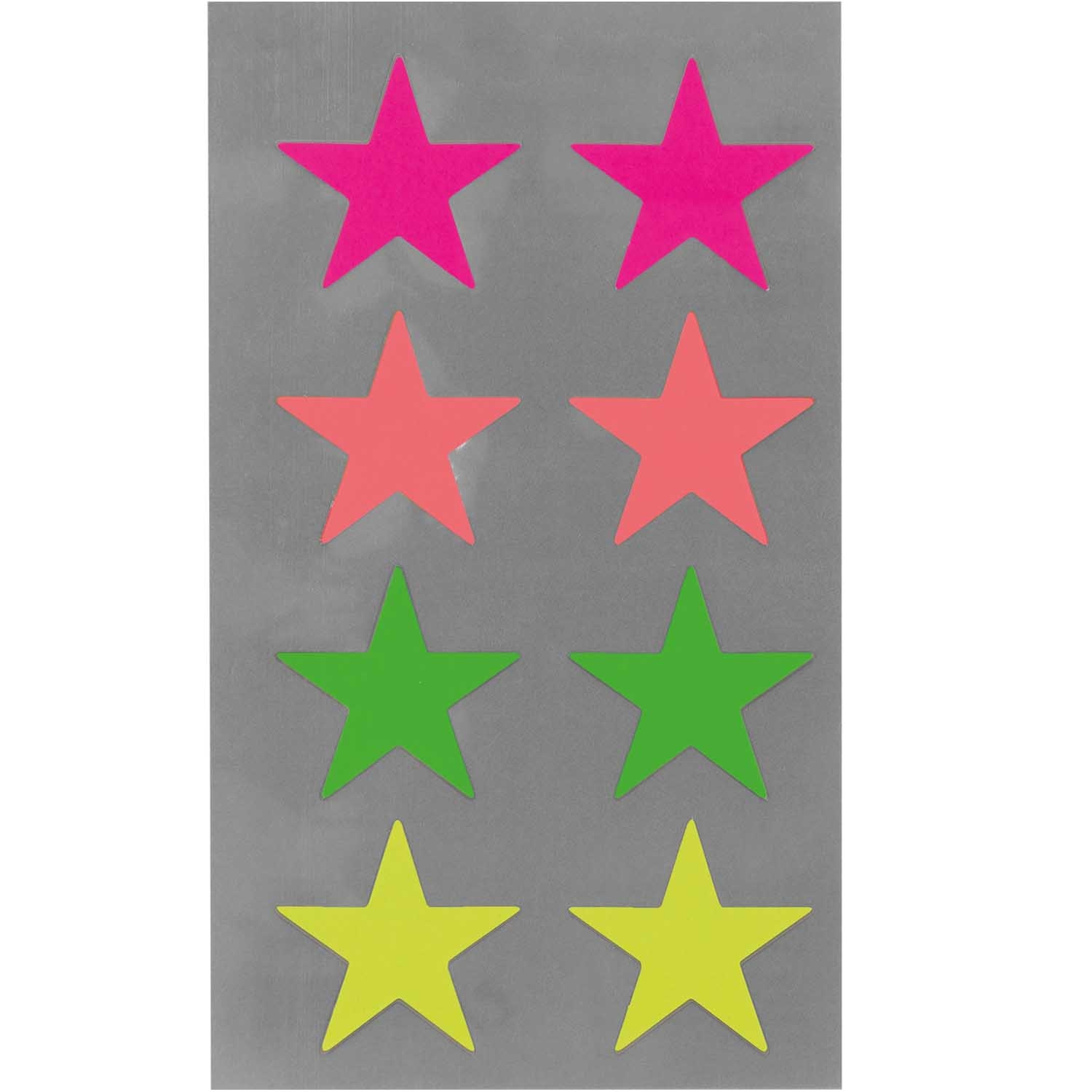Sticker "Neon - Sterne", groß