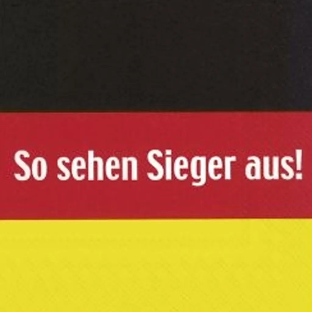 Deutschland - 20 Cocktail-Servietten "So sehen Sieger aus"