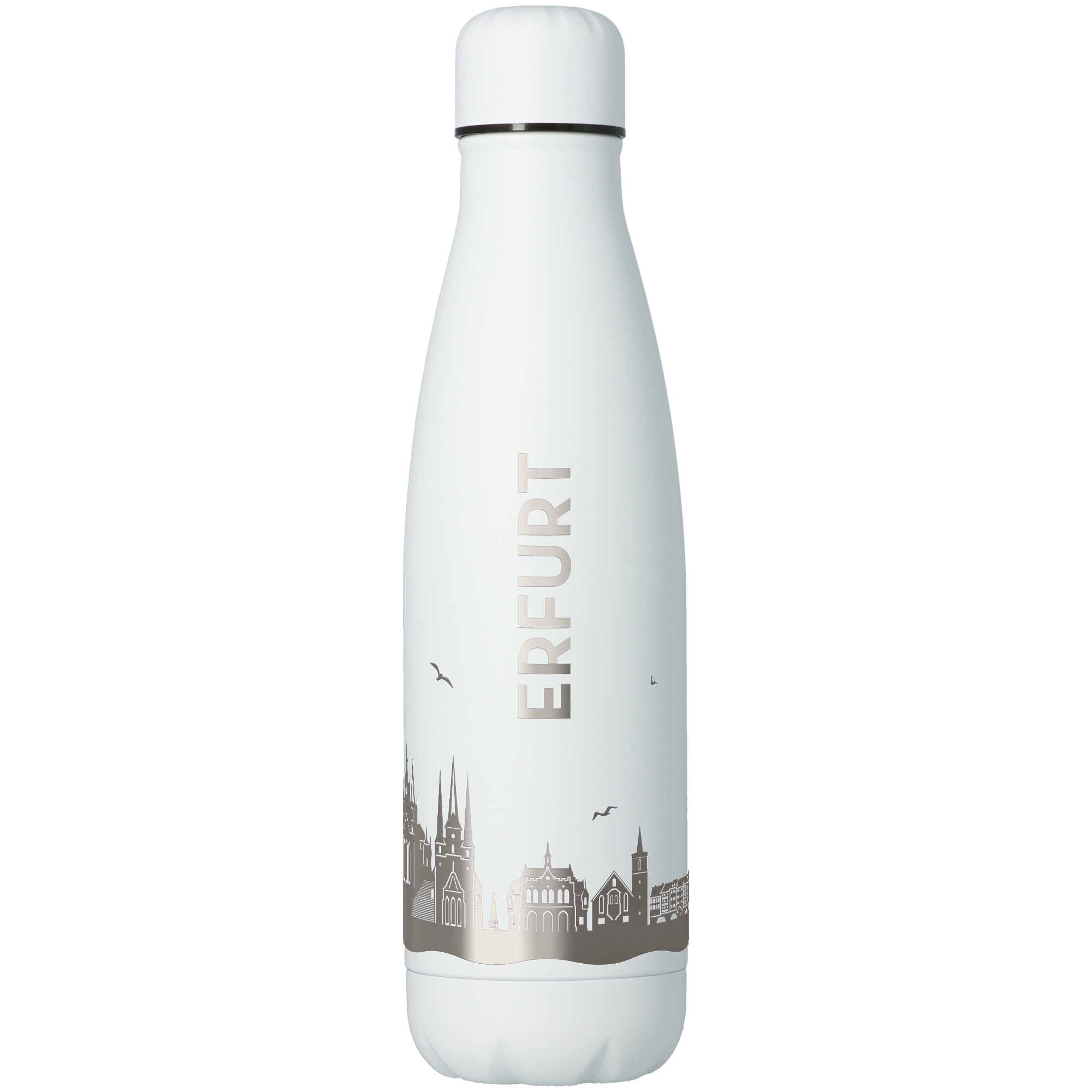 a3a68bc9ff28c85a4c360369939fc939d5d2cebc Trinkflasche Skyline Erfurt Weiß 500ml