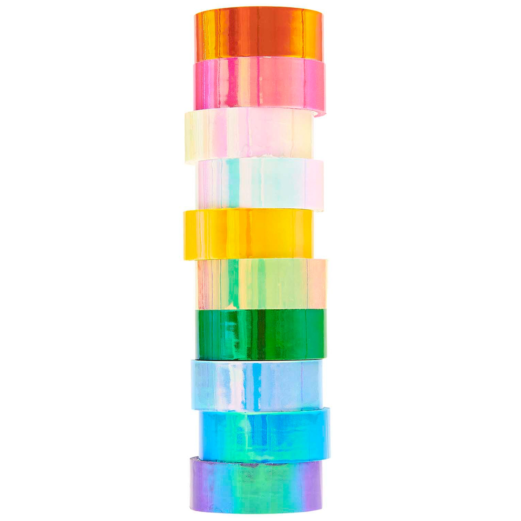 10 Tapes im Set "Mirror" Rainbow Band