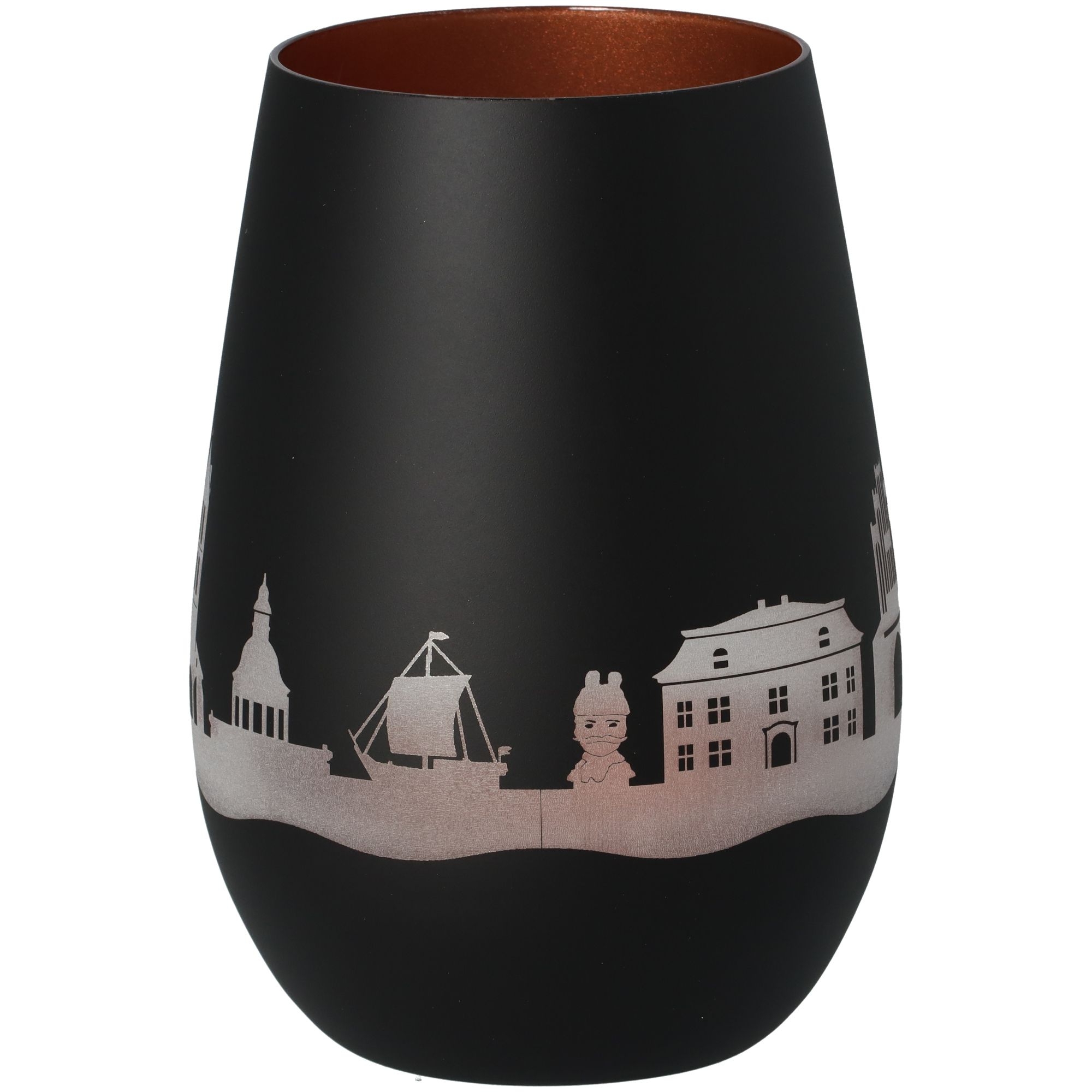 Windlicht Skyline Wismar Schwarz/Bronze Windlicht Skyline Wismar Schwarz/Bronze