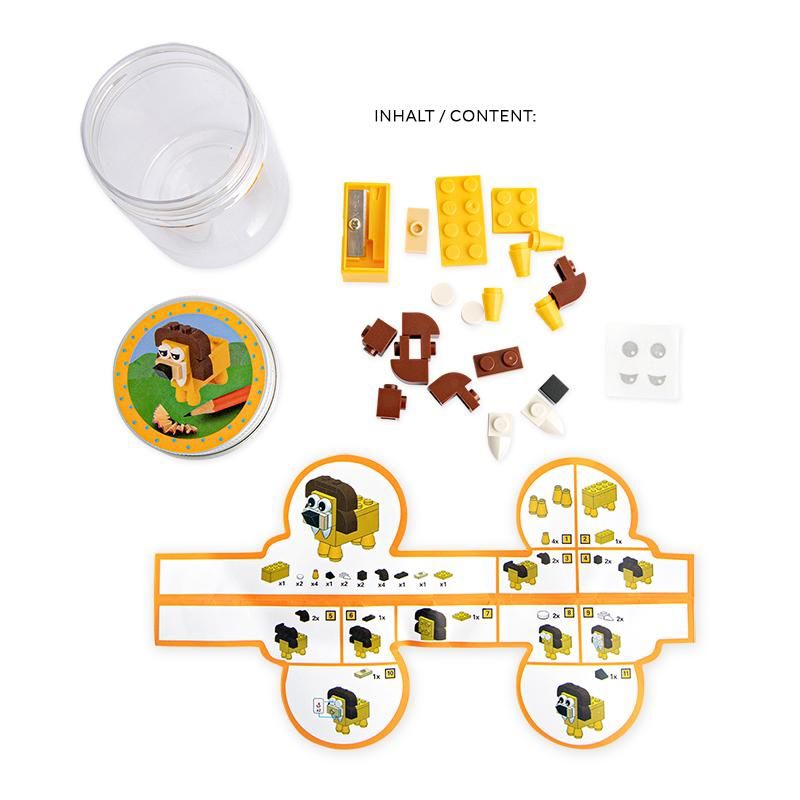 Anspitzer Mini-Baustein-Set "Dschungeltiere" Anspitzer Mini-Baustein-Set "Dschungeltiere"