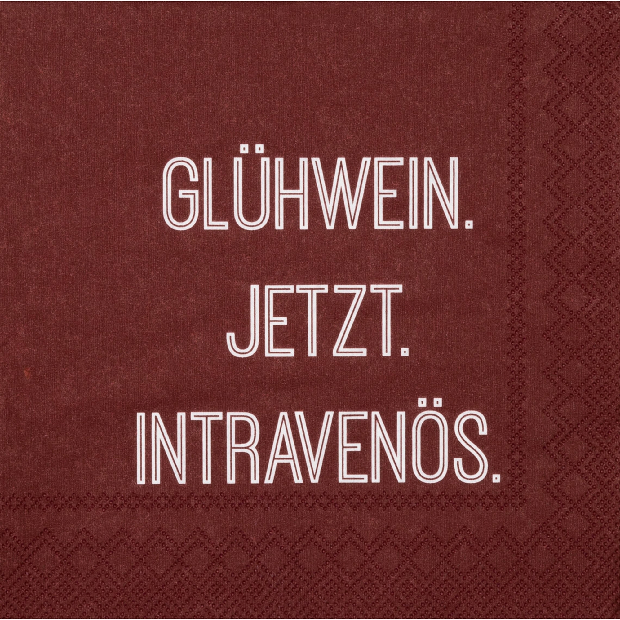 Räder Design - Cocktailserviette "Glühwein..."