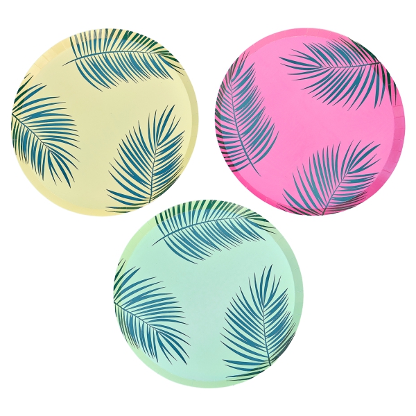 8 Pappteller "Tiki Tropics"