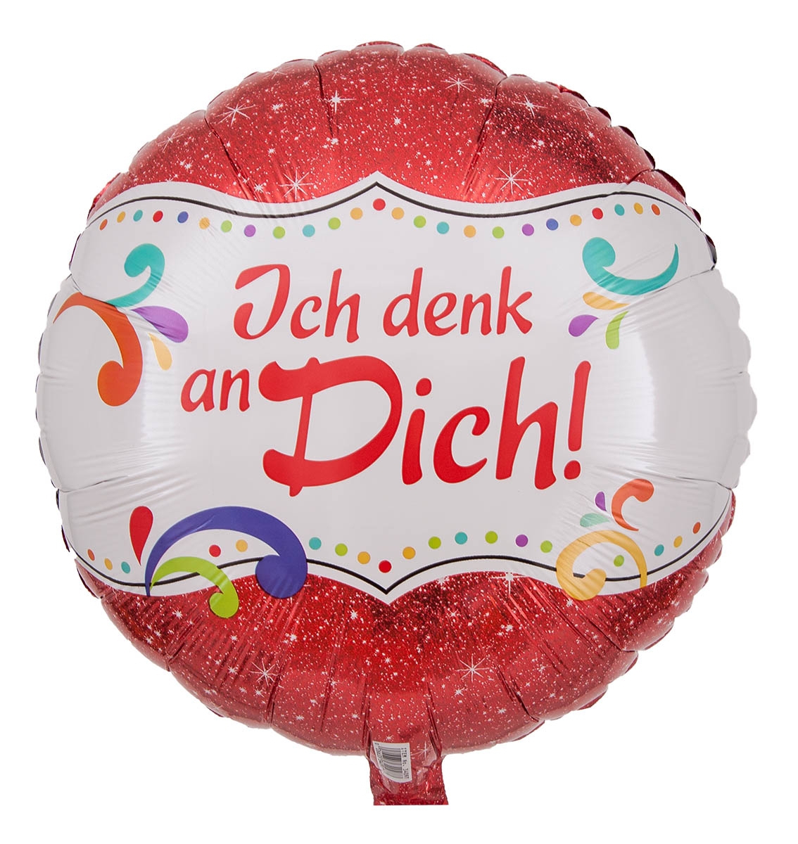 Folienballon Ich Denk An Dich 43cm Folienballon Ich Denk An Dich 43cm