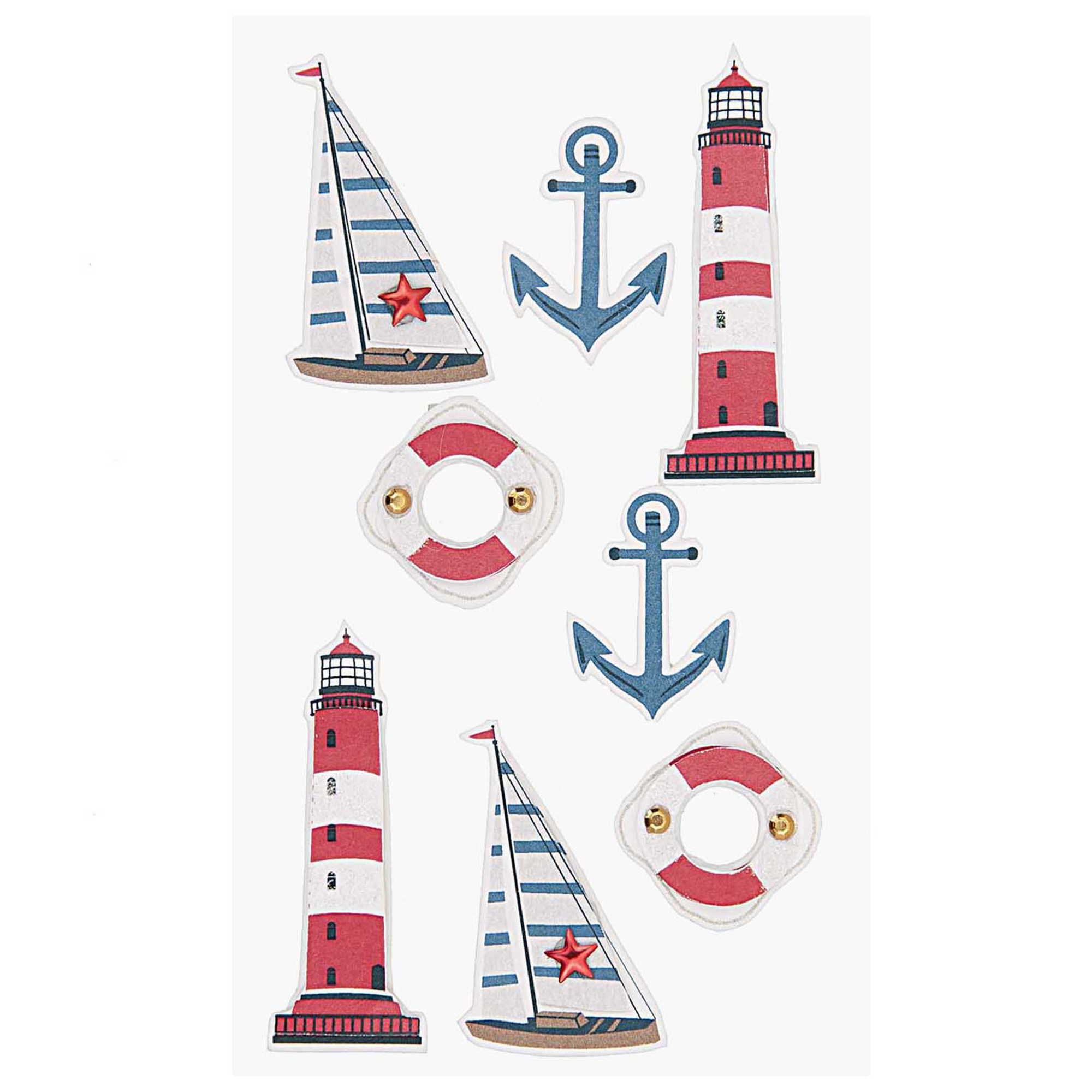 3D Sticker "Ostsee & Nordsee" 8 Stück