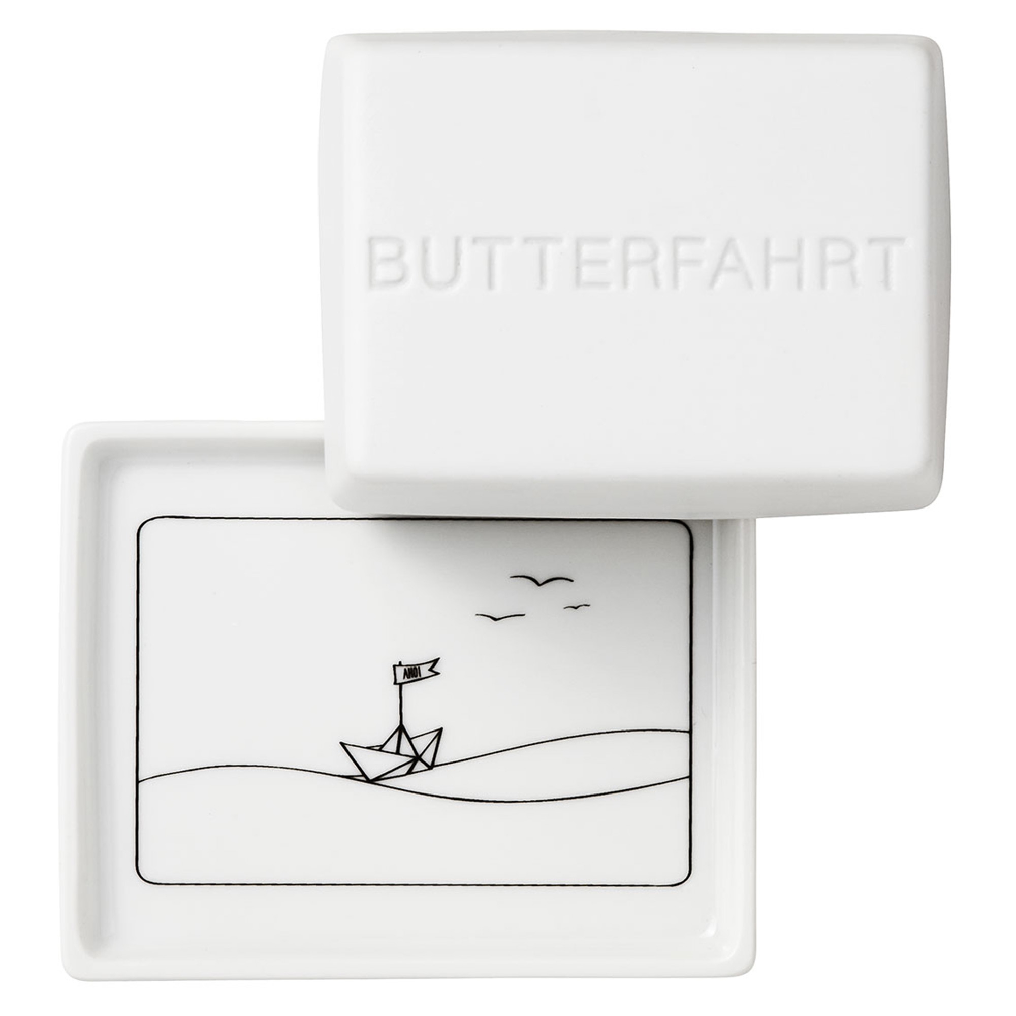 Räder Design - Butterdose "Butterfahrt" klein