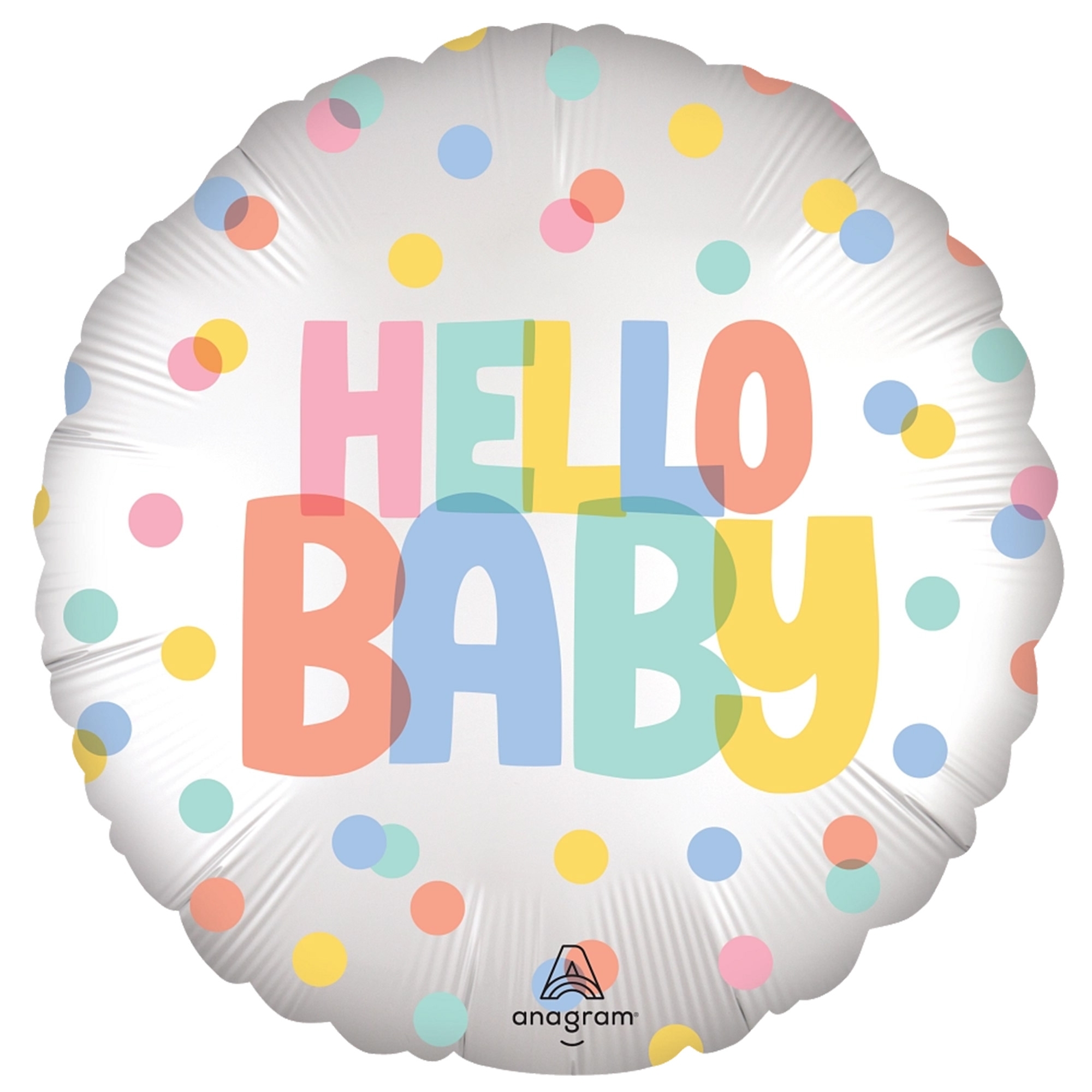 Folienballon "Hello Baby" 45cm Ballon