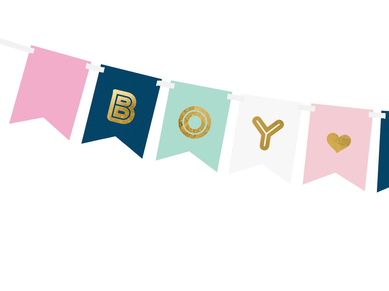 Girlande "Boy or Girl"