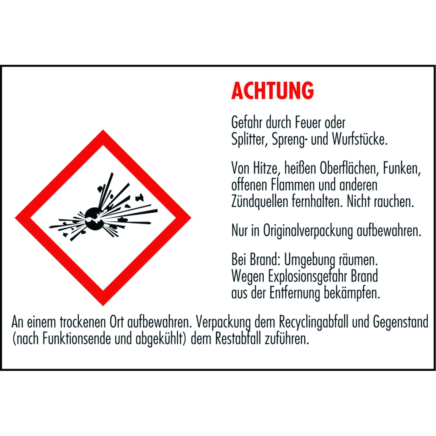 Flitterbombe, 3er-Schachtel