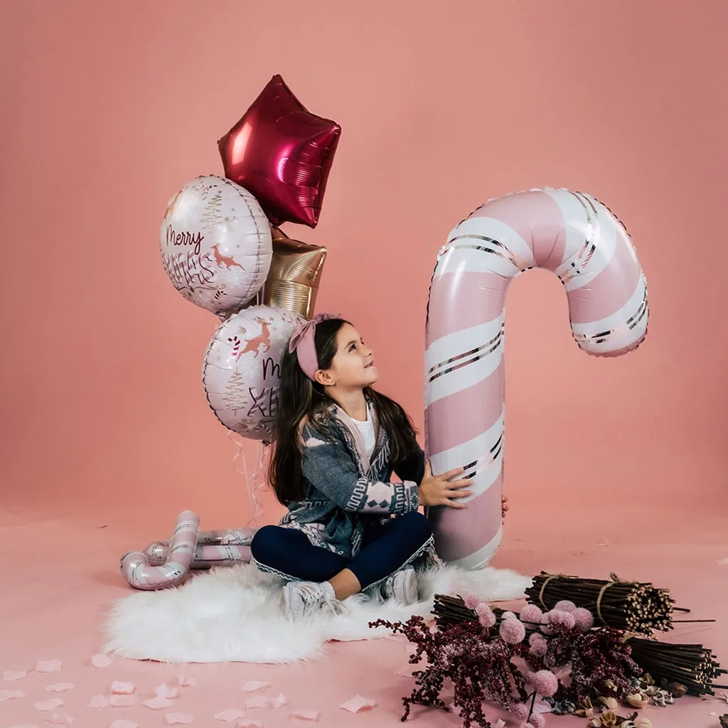 balloons, girl, Zuckerstange, pink, Dekoration