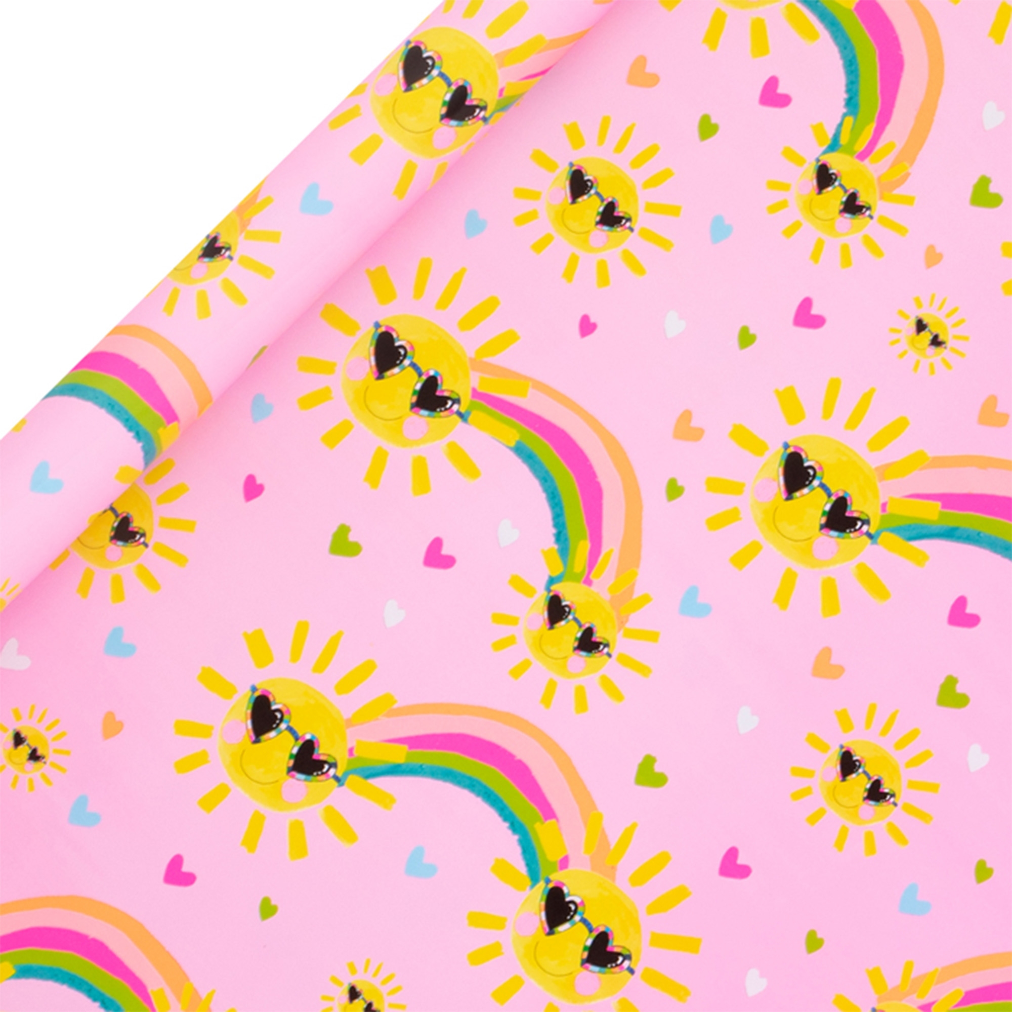 Geschenkpapier auf Rolle "Cool Sunshine and Rainbow" 2m Geschenkpapier auf Rolle "Cool Sunshine and Rainbow" 2m