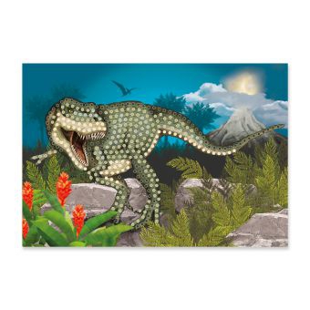 Dinosaurier - Diamantbild "T-Rex"