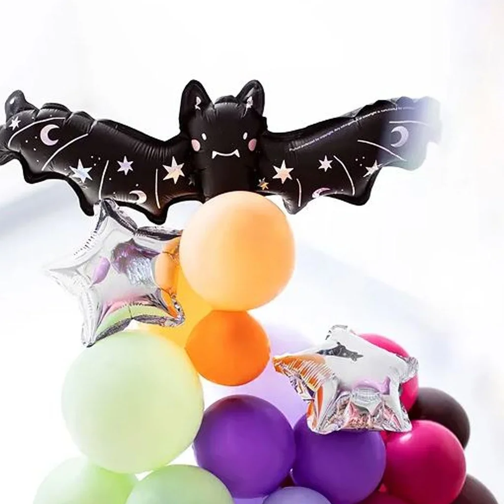 Luftballons, Ballonbündel, Halloween-Dekoration, Gesteck, Bat-Heliumballon