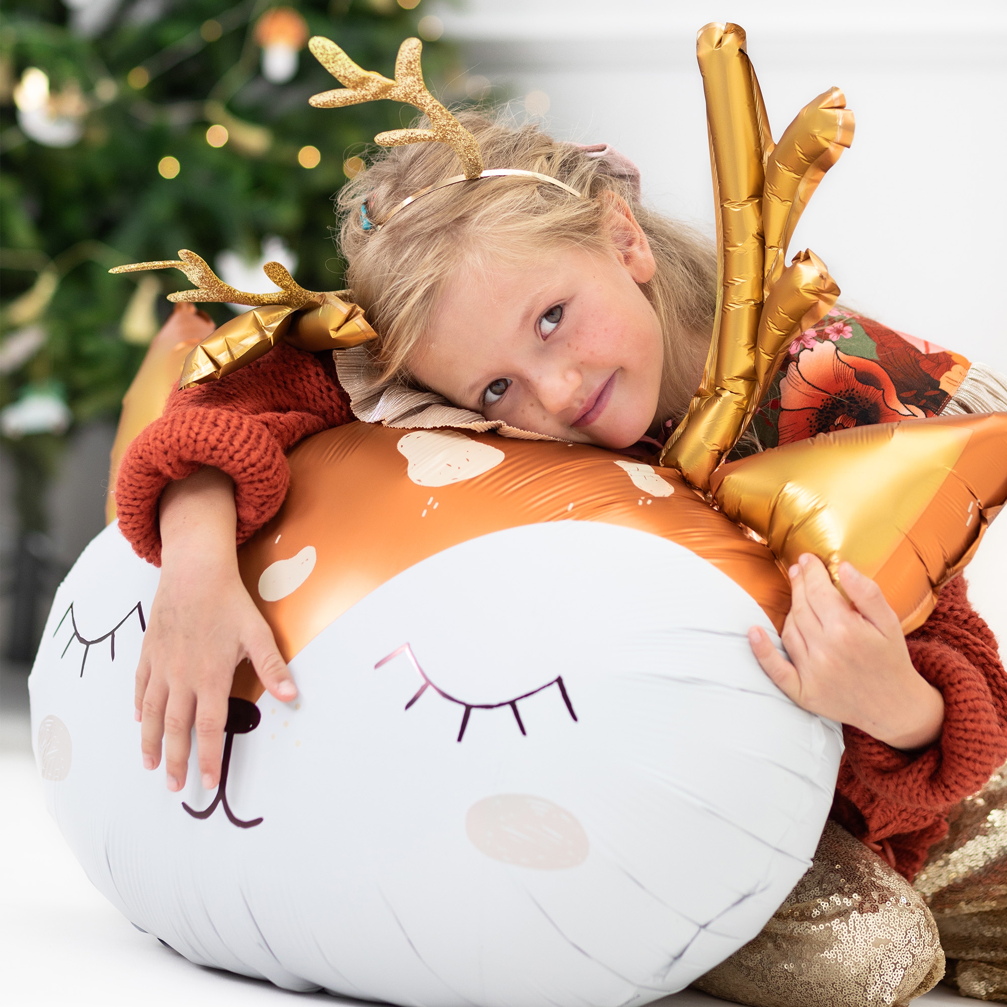 Folienballon "Reh" 73x64cm Person