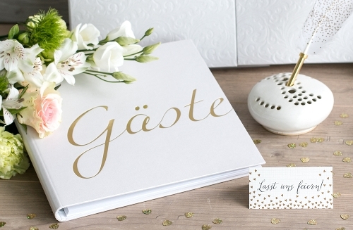 Spiral-Gästebuch "Gäste" Weiß Spiral-Gästebuch "Gäste" Weiß