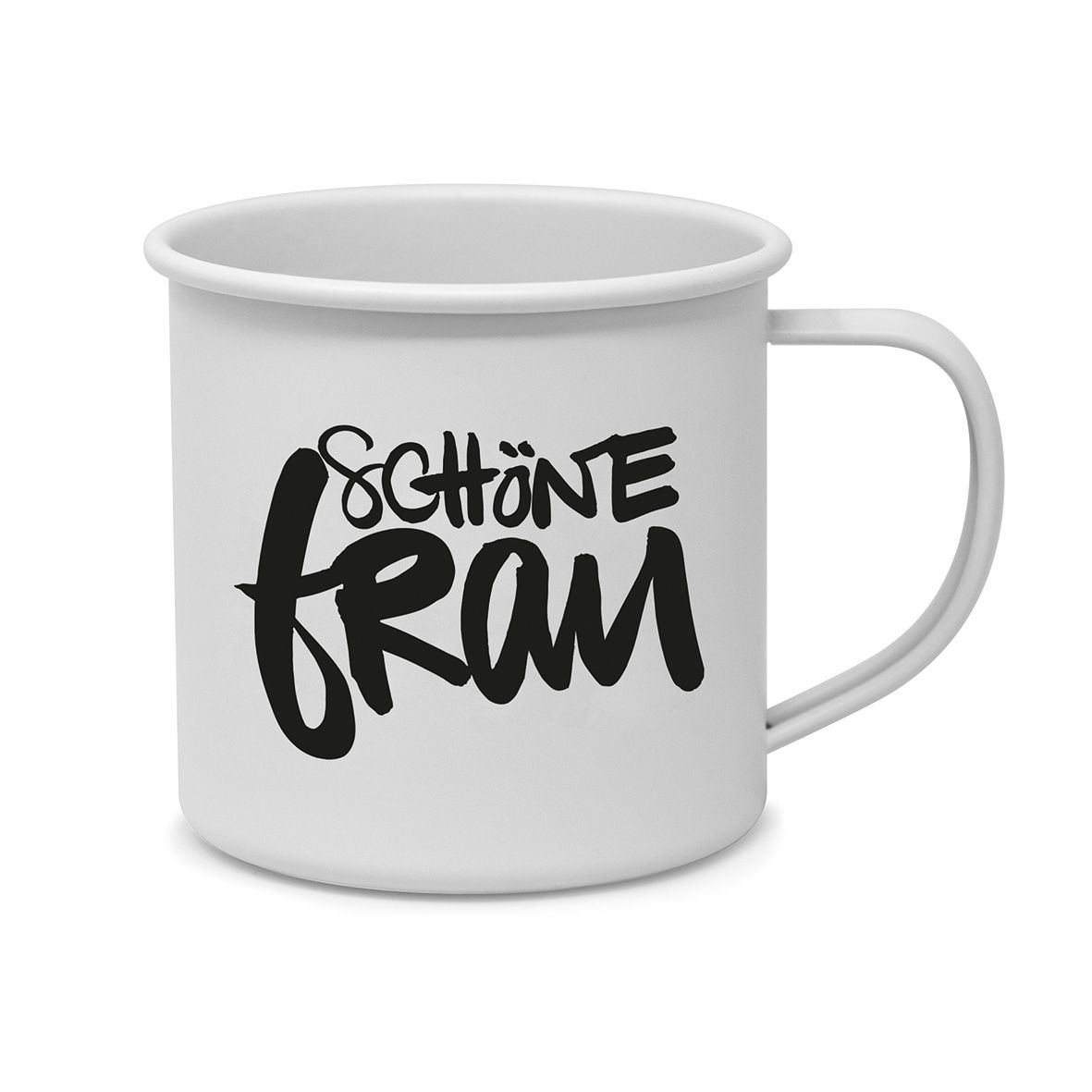 Metal Mug "Schöne Frau" Metal Mug "Schöne Frau"