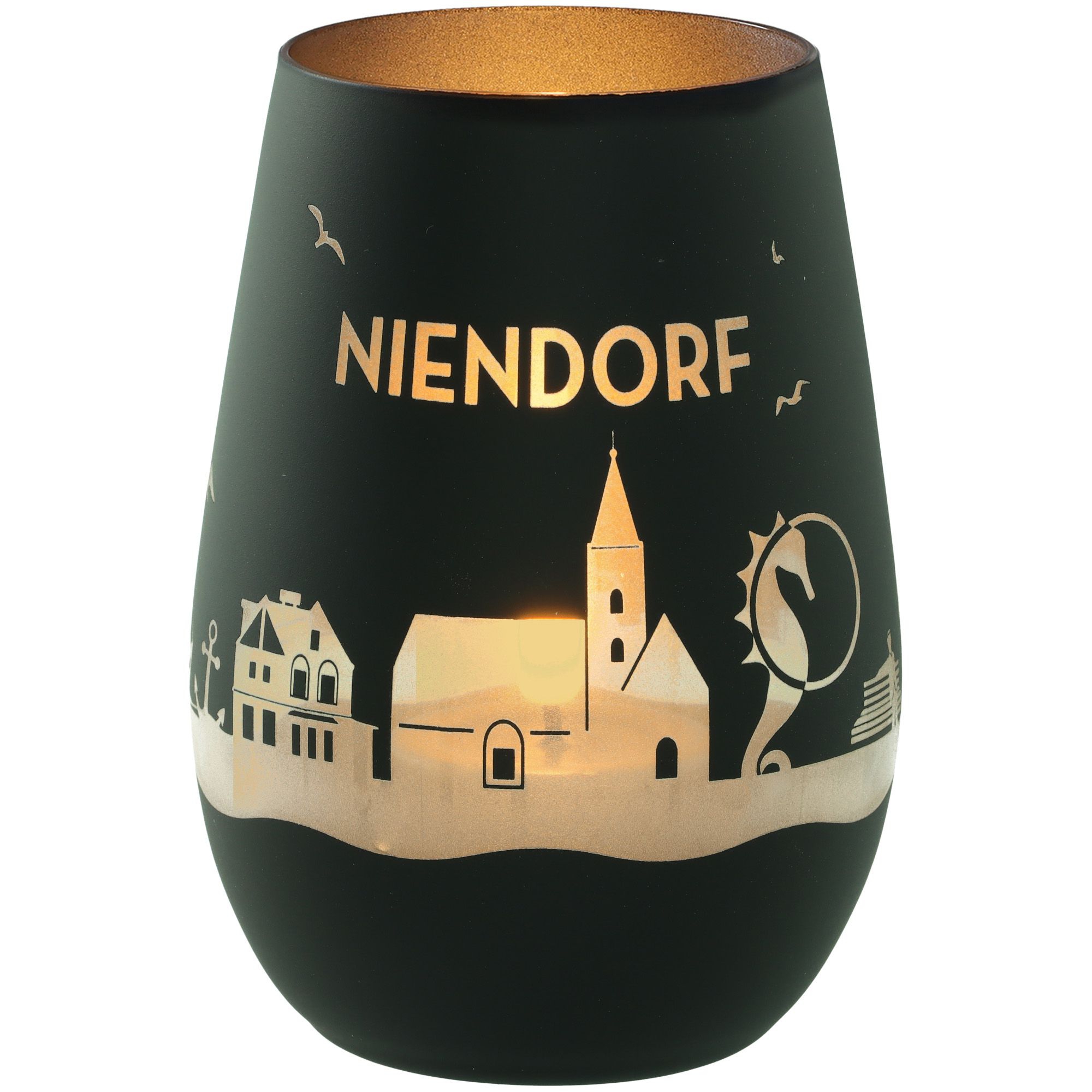 Windlicht Skyline Niendorf Schwarz/Silber Windlicht Skyline Niendorf Schwarz/Silber