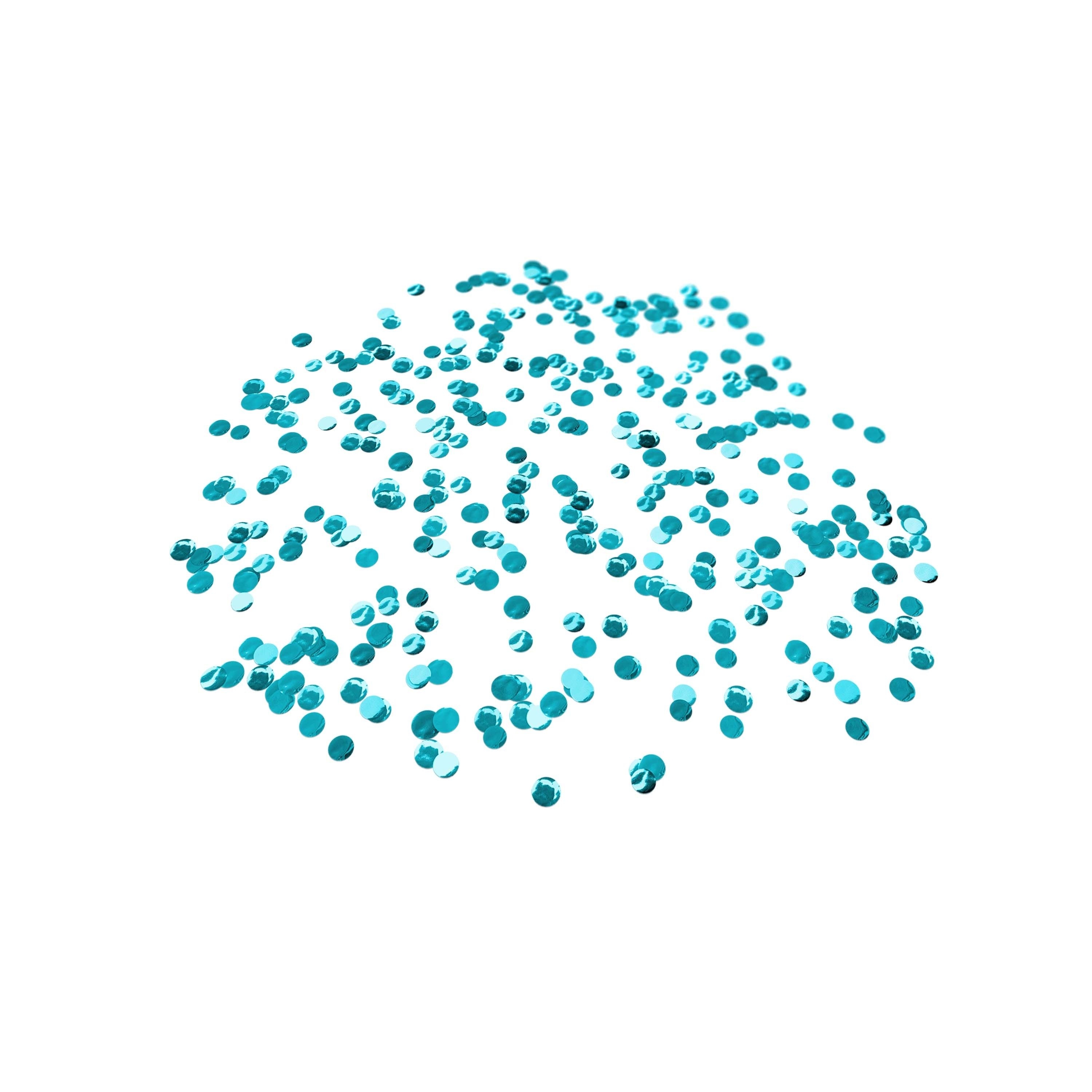 Folienkonfetti 1cm Rund 100g Türkis Folienkonfetti 1cm Rund 100g Türkis