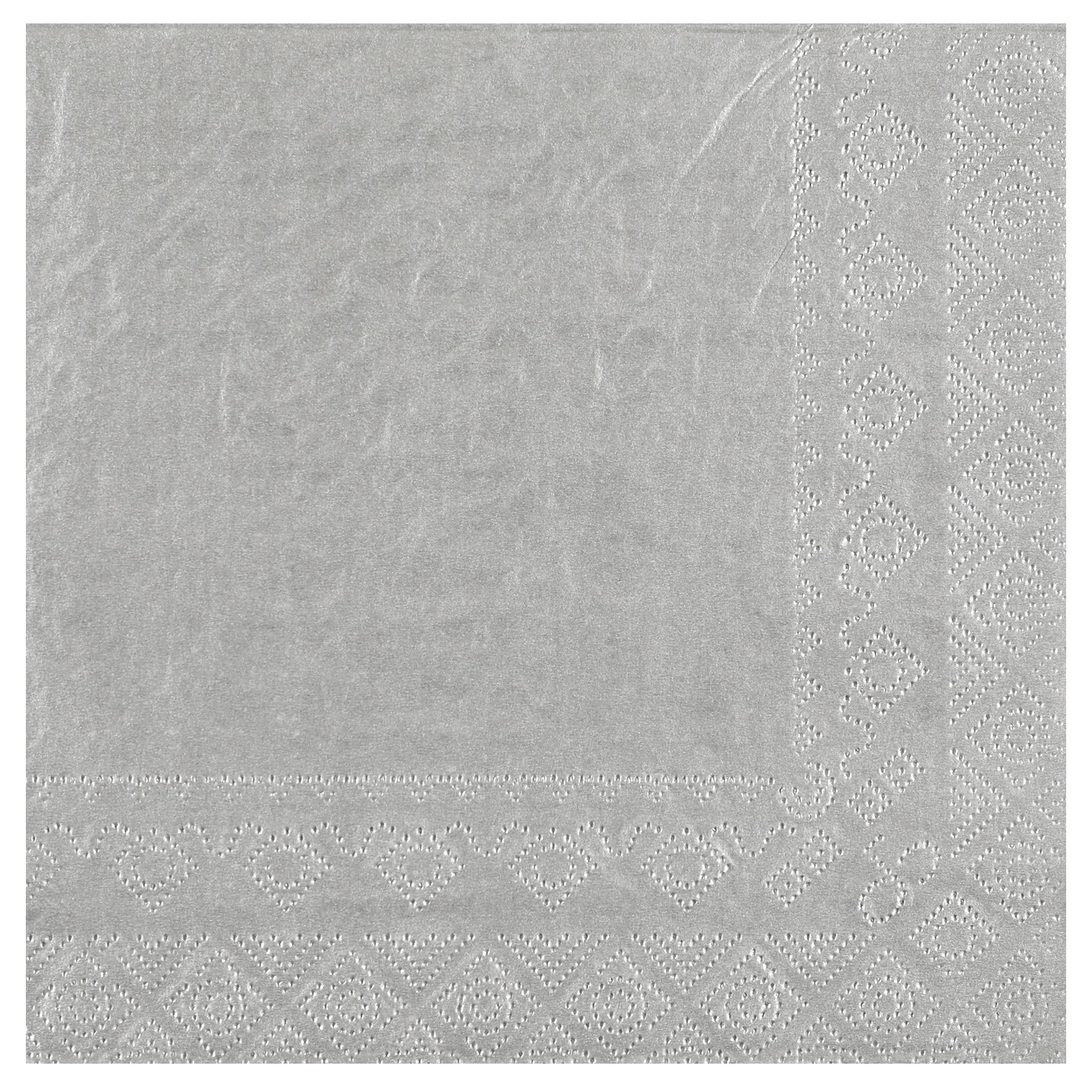 25 Servietten - Silber 25 Servietten - Silber