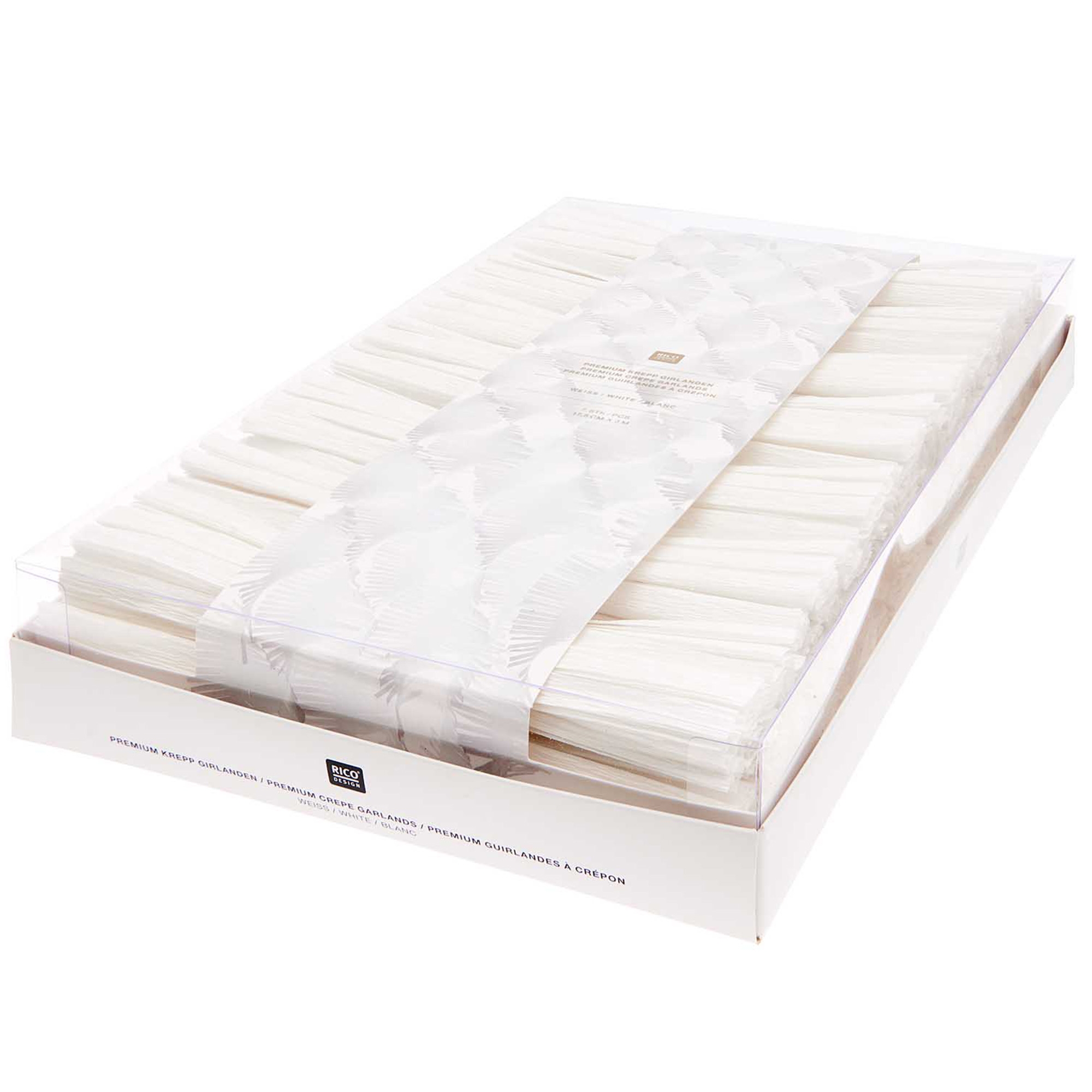 7 Krepp Girlanden "Weiß" je 3 m 7 Krepp Girlanden "Weiß" je 3 m