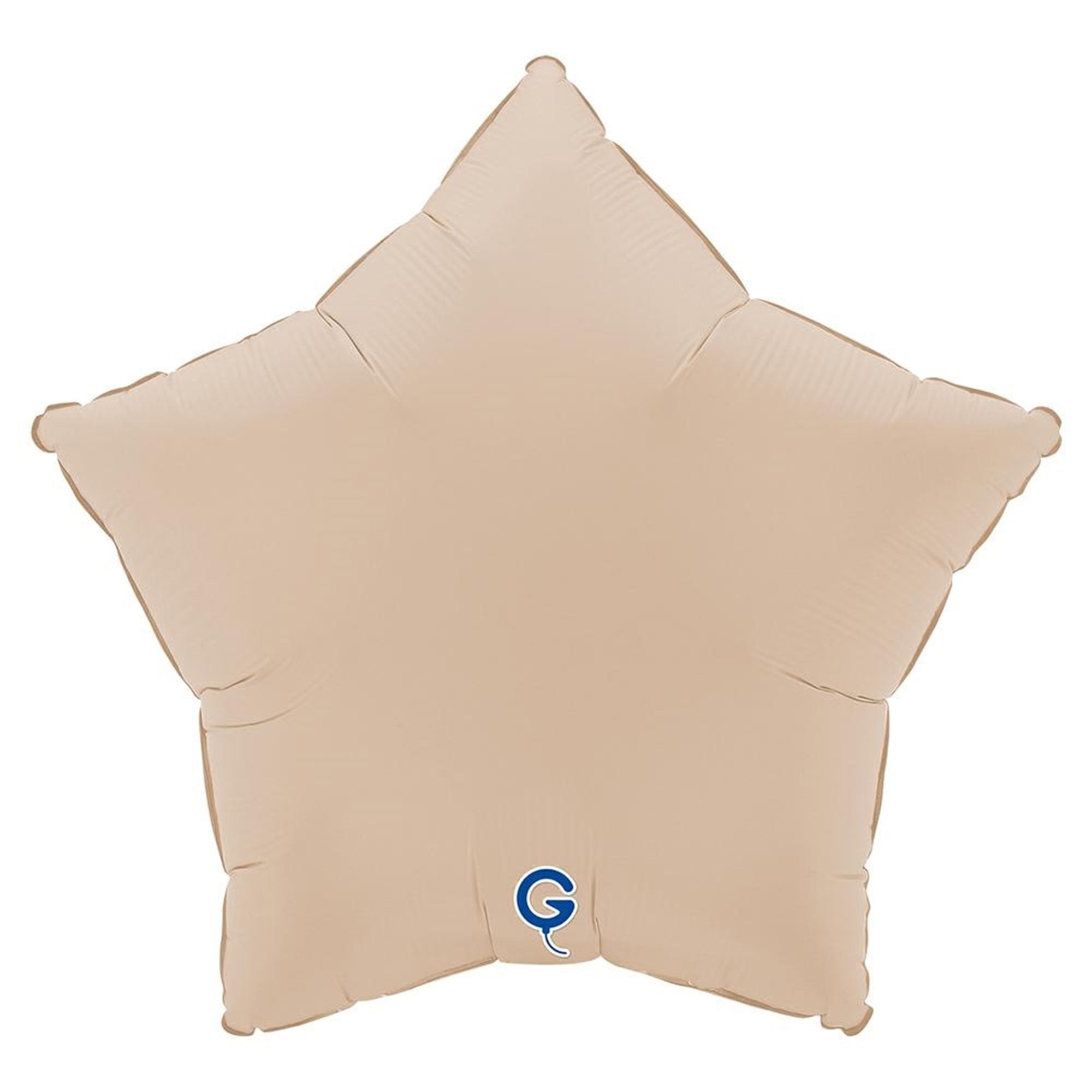 Folienballon Star Soft Matte Cappuccino 45cm