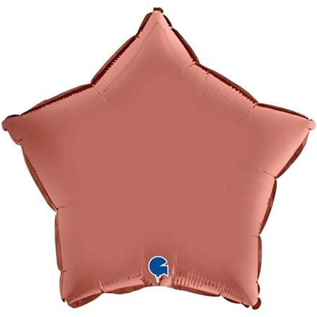 Stern-Foilstick, Luftballon, Rosé, Metallisch, Dekoration