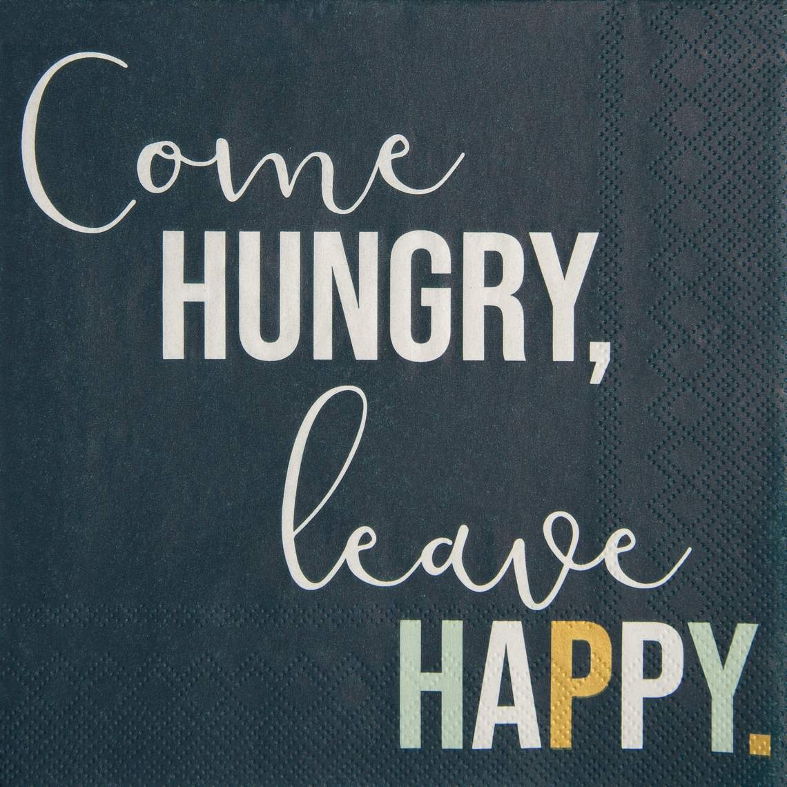 Räder Design - 20 Servietten "Come hungry, leave happy" Räder Design - 20 Servietten "Come hungry, leave happy"