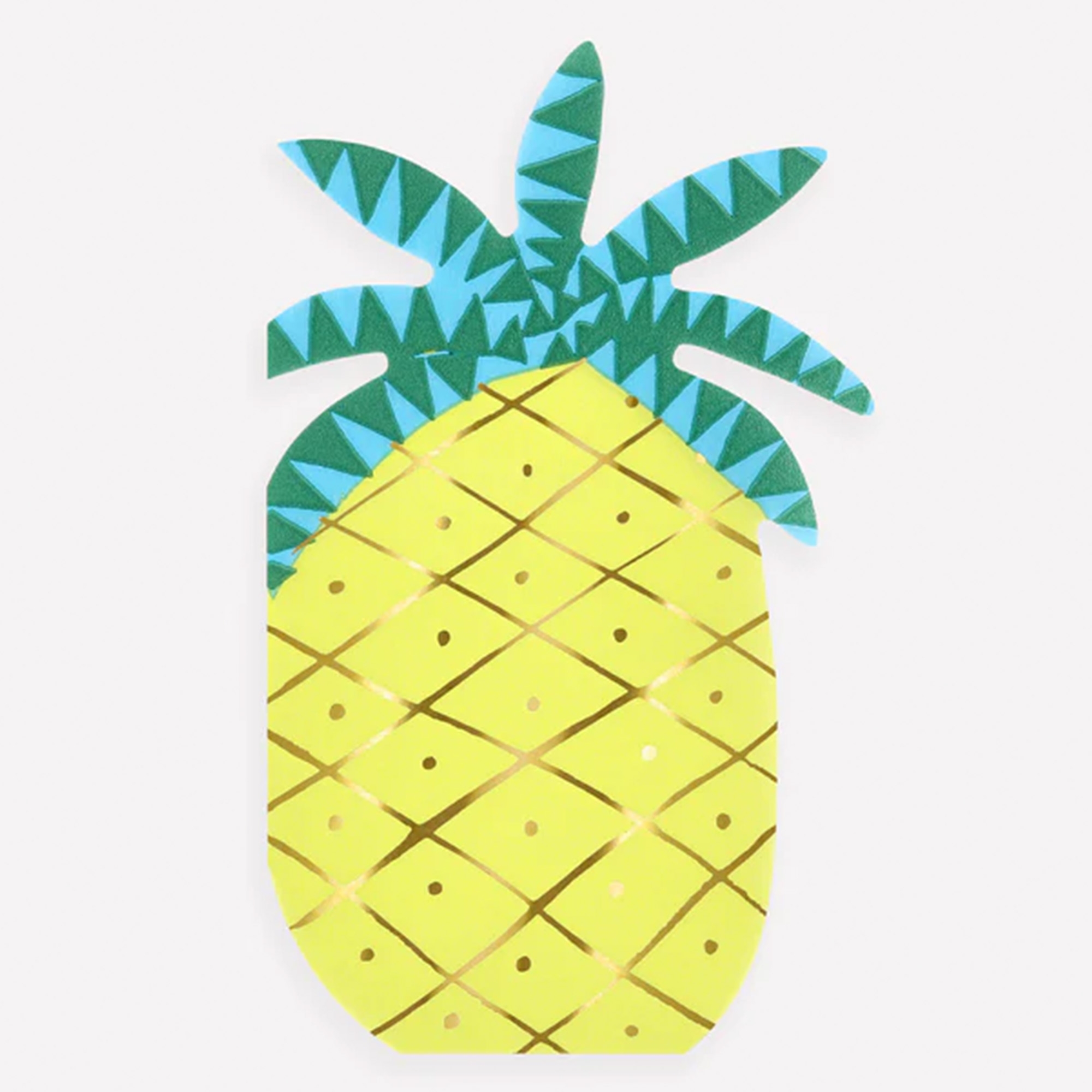 Ananas, Pineapple, Papierkunst, Blätter, Muster