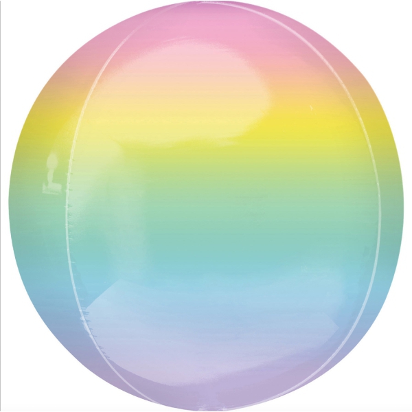 Orbz Ballon Ombré Pastell Regenbogen, 40 cm Orbz Ballon Ombré Pastell Regenbogen, 40 cm