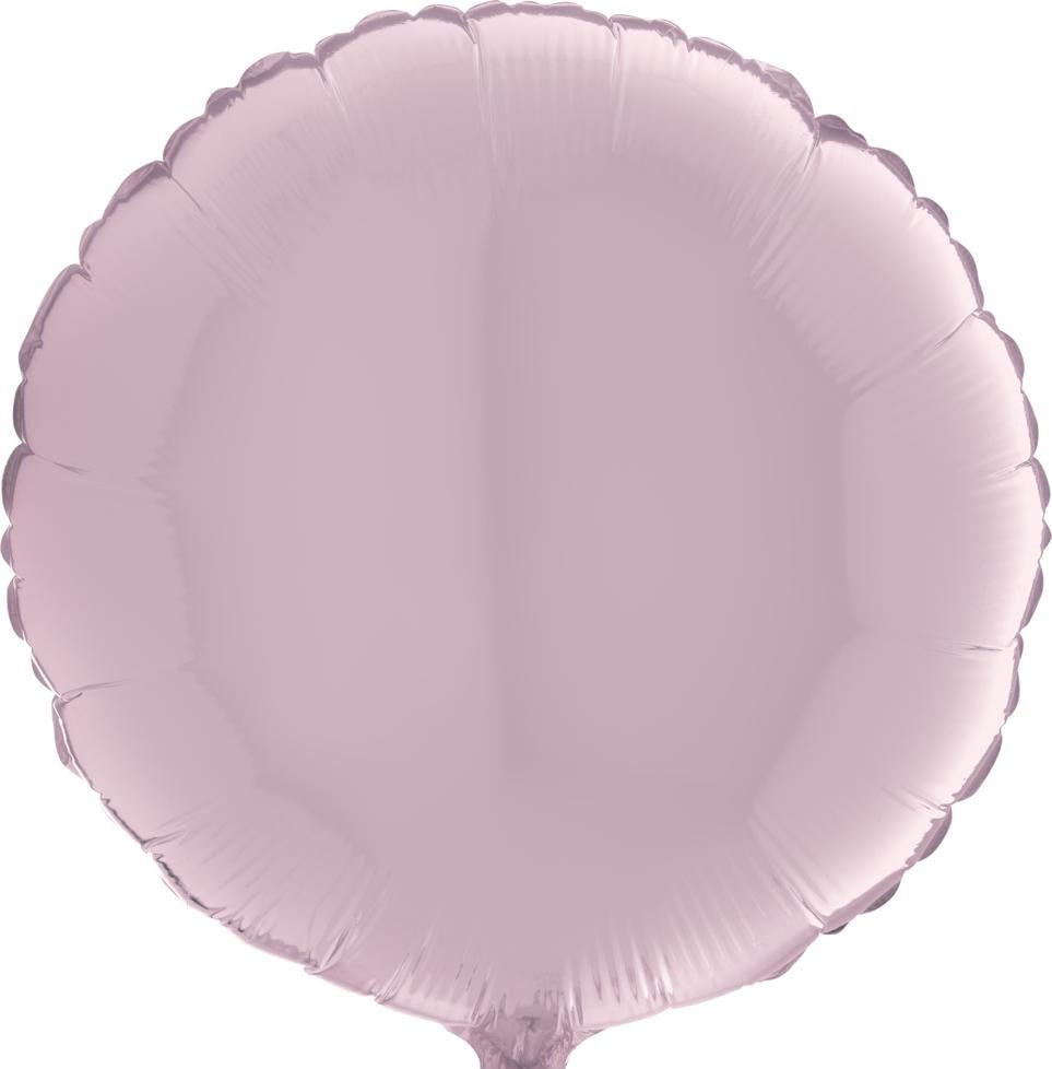 Folienballon Rund Pastell Pink 45cm Ballon, Windel