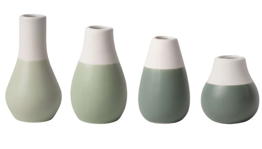 Räder Design - Mini Pastellvasen 4er Set, Grün
