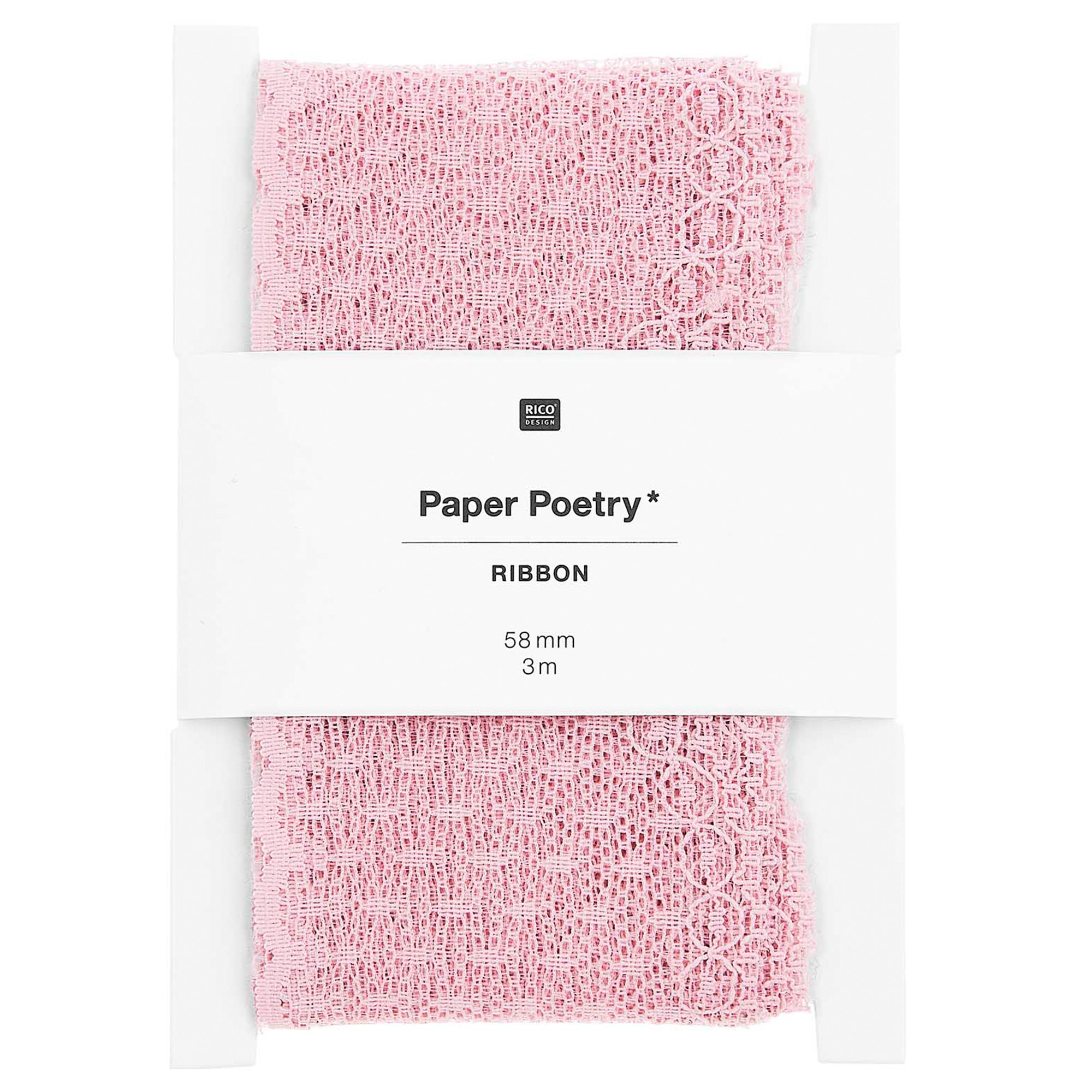 Spitzenband Pünktchen, Rosa 58mm / 3m Spitzenband Pünktchen, Rosa 58mm / 3m
