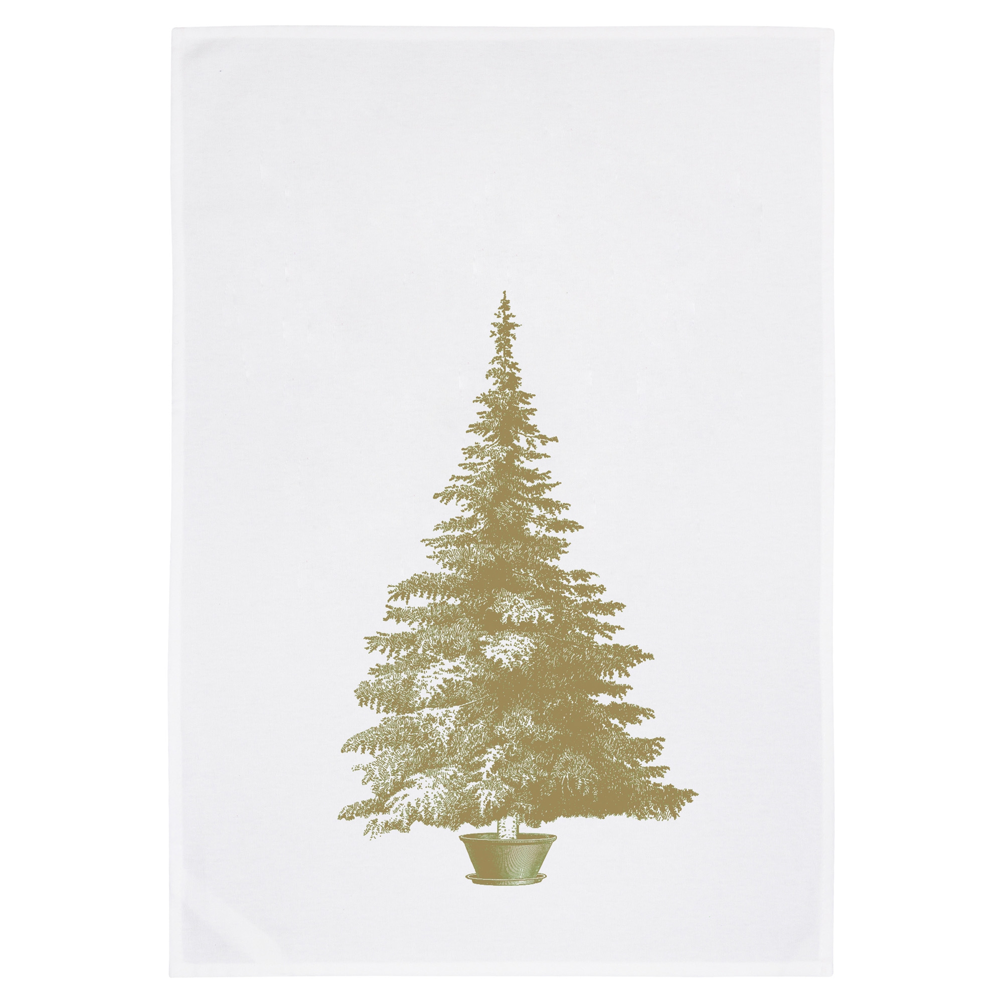 Geschirrtuch "Weihnachtsbaum Gold"