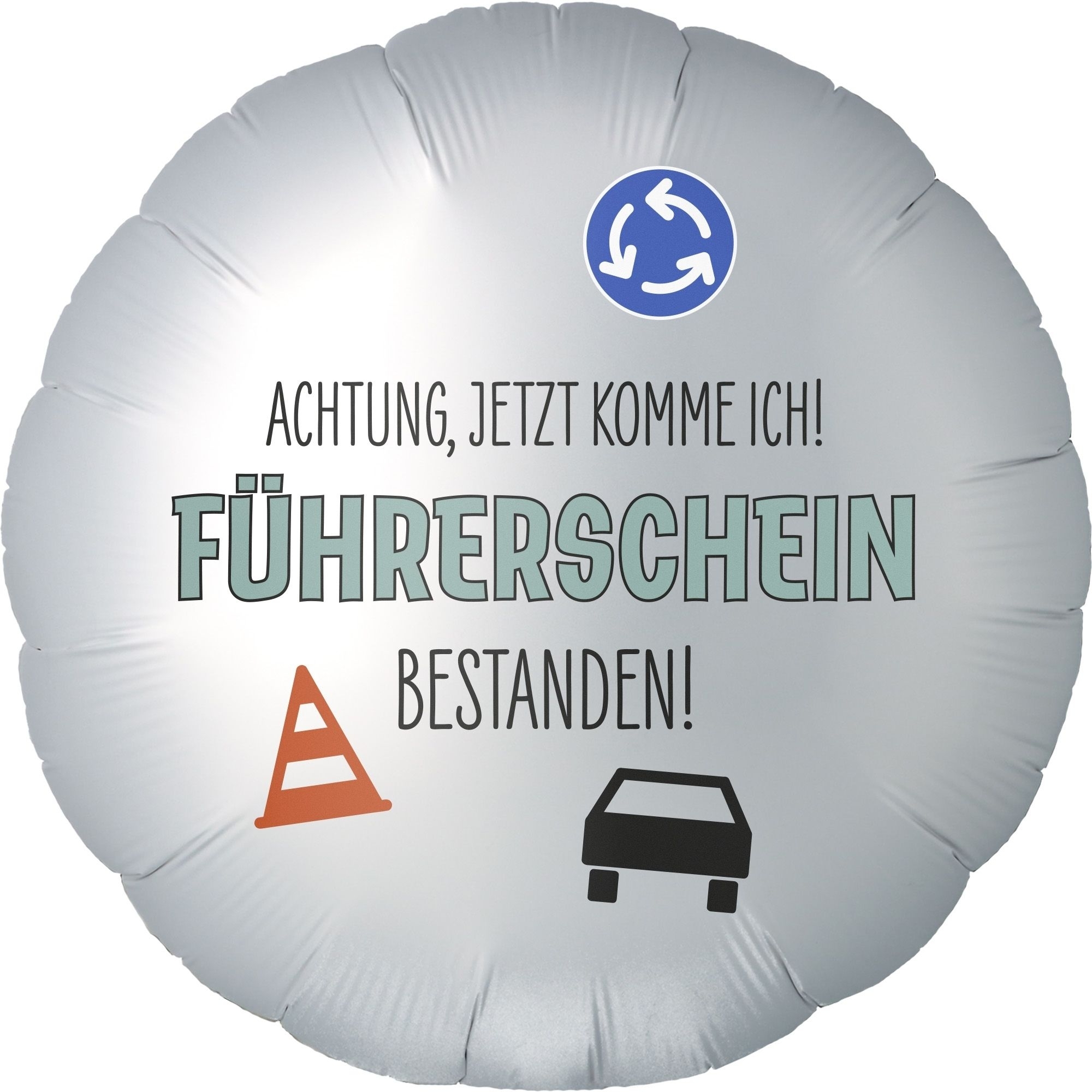ff7a48db9a3feebb8b37704efc2d928ed04460e7 Folienballon "Führerschein" 2-Seitig 45 cm