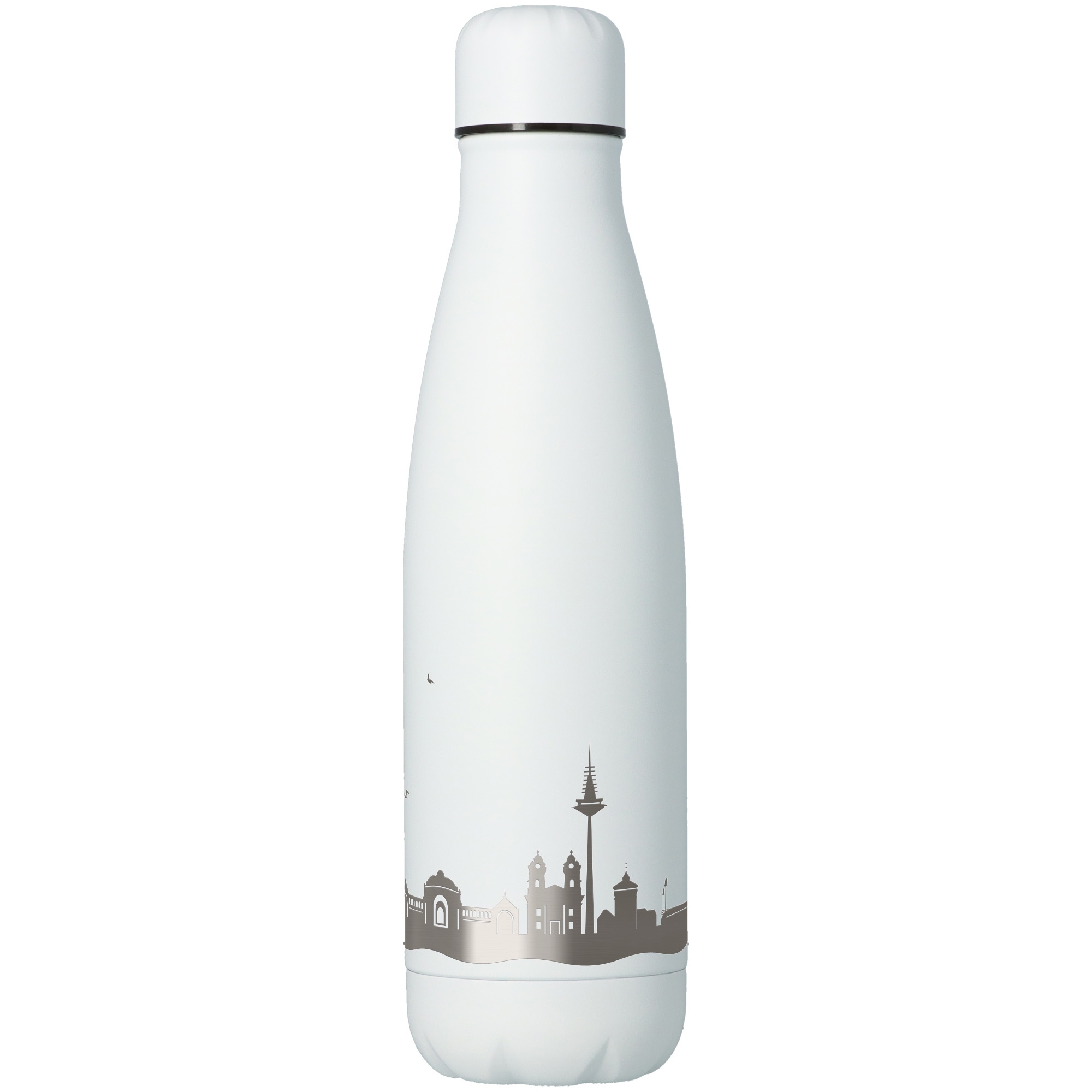 328f9a3f567e82128ff902726809ceca582def46 Trinkflasche Skyline Nürnberg Weiß 500ml