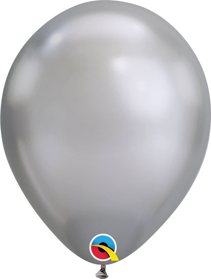 Qualatex Latexballon Chrome Silver Ø 30cm Qualatex Latexballon Chrome Silver Ø 30cm