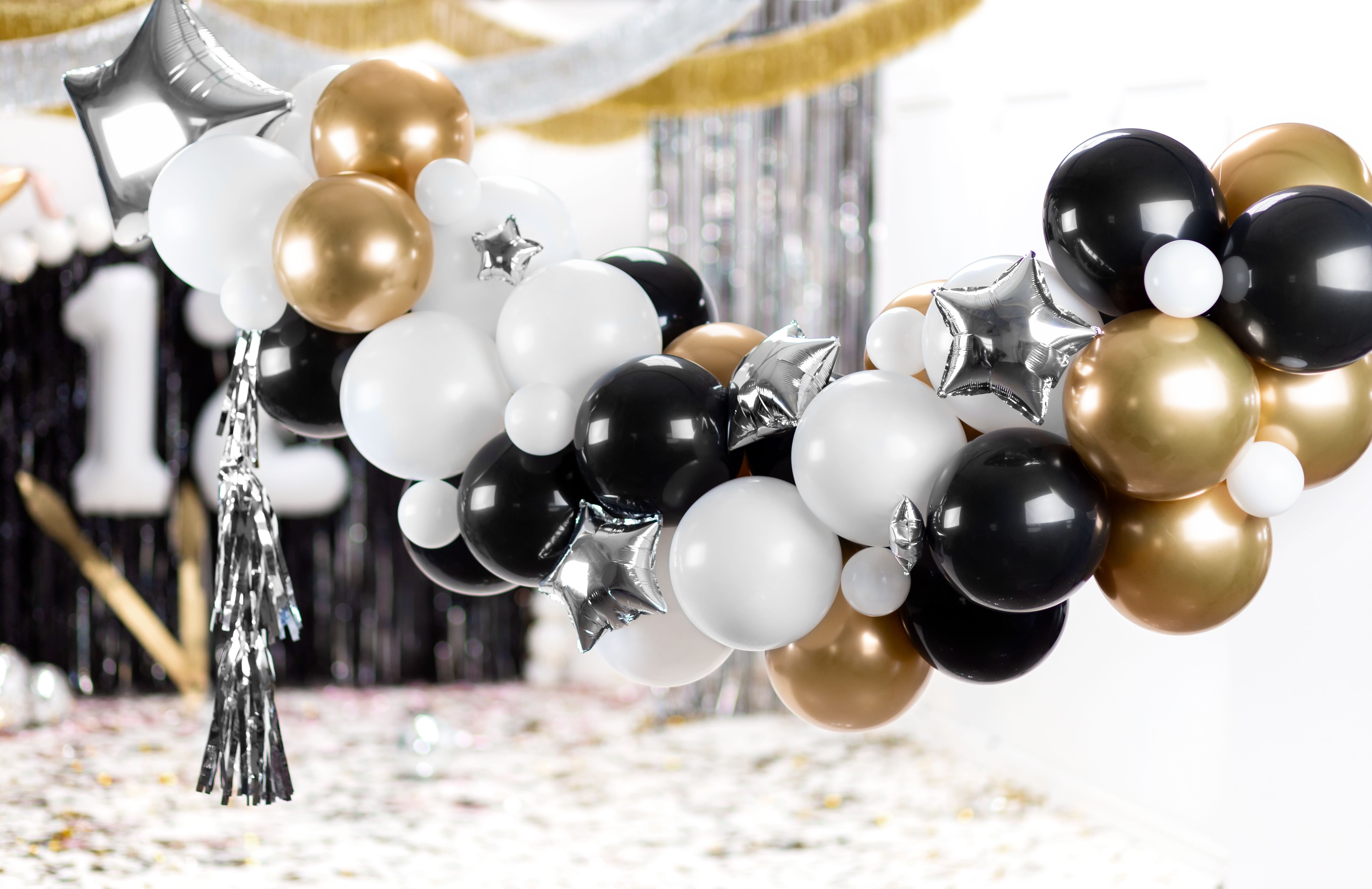 DIY Ballongirlande zum Selberbauen "Sterne"