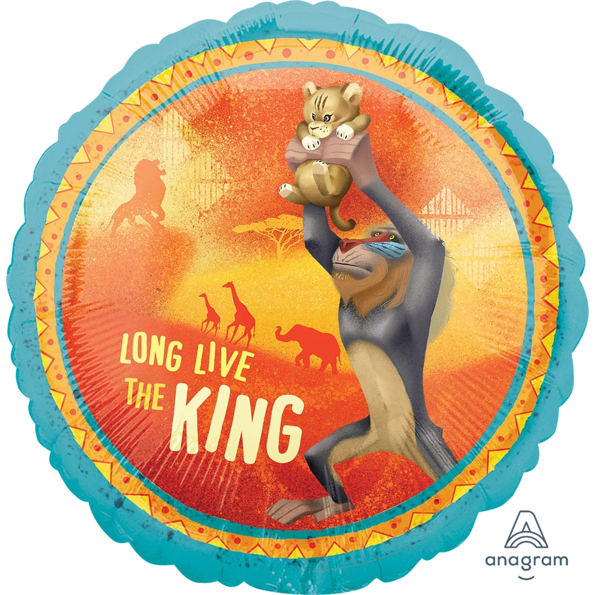 Folienballon "König der Löwen" 45 cm Person