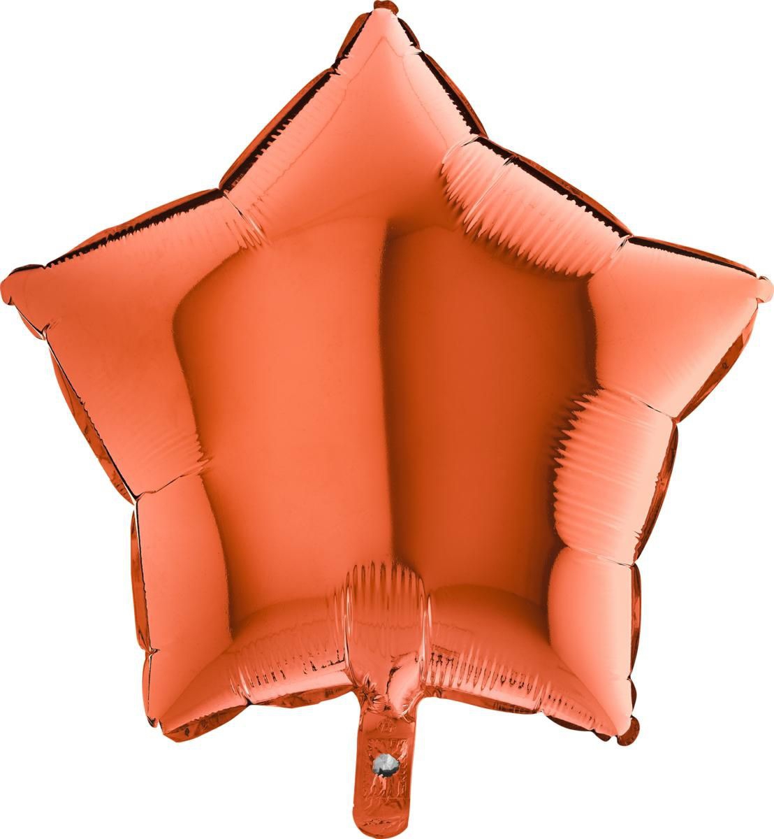 Folienballon Stern Orange 45cm