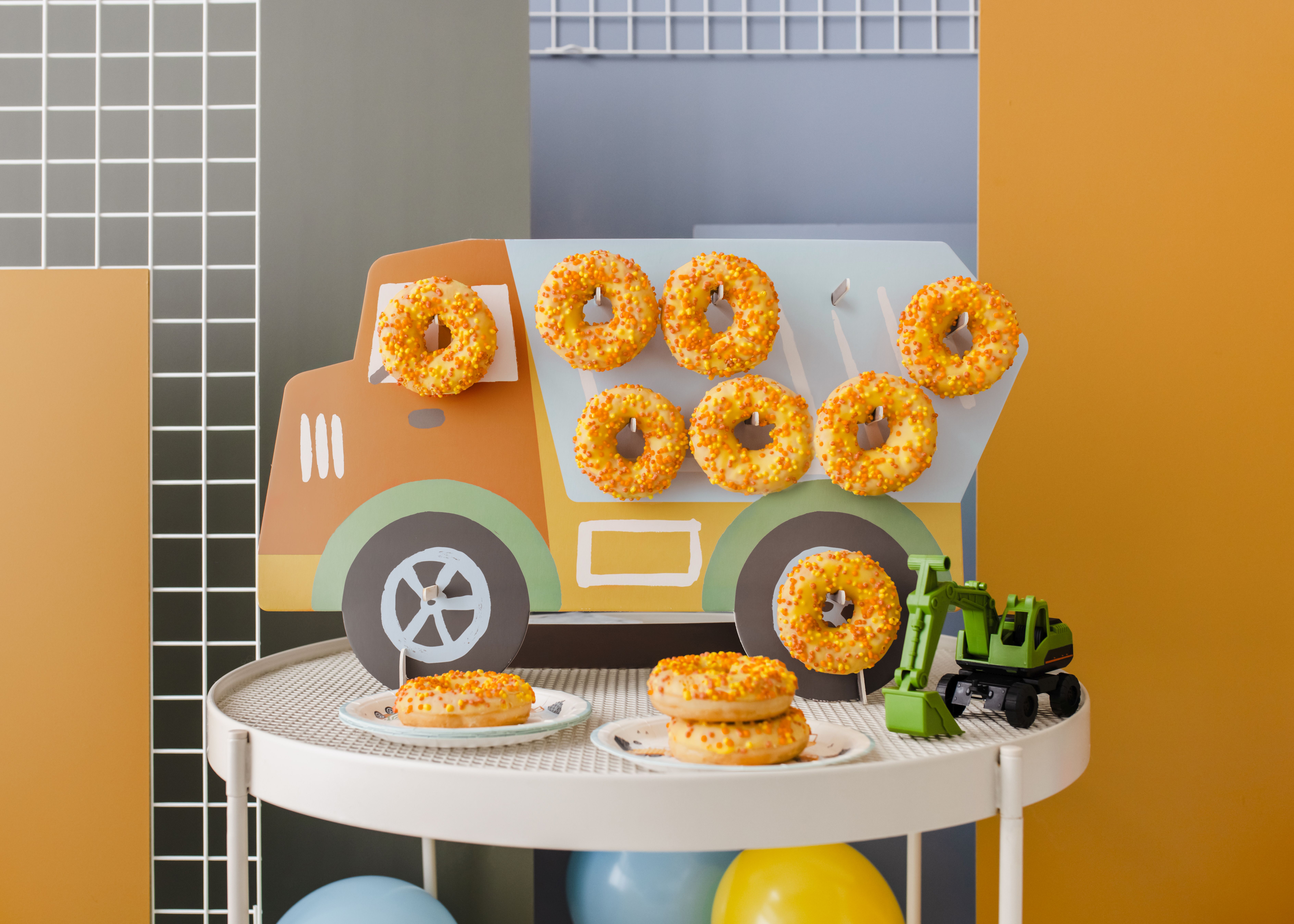 Donut Wall "Baustelle" Kipplader Donut Wall "Baustelle" Kipplader