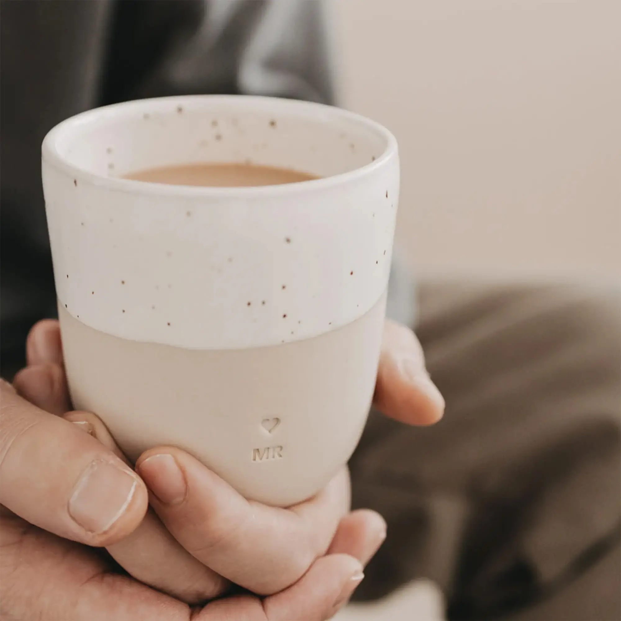 Kaffeetasse, Becher, Keramik, Spotted, Musterlos