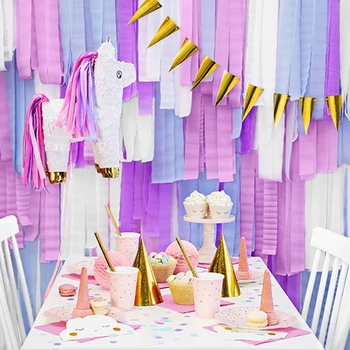 Einhorn, Partydekoration, Tafelgeschirr, Pastellfarben, Hütchen