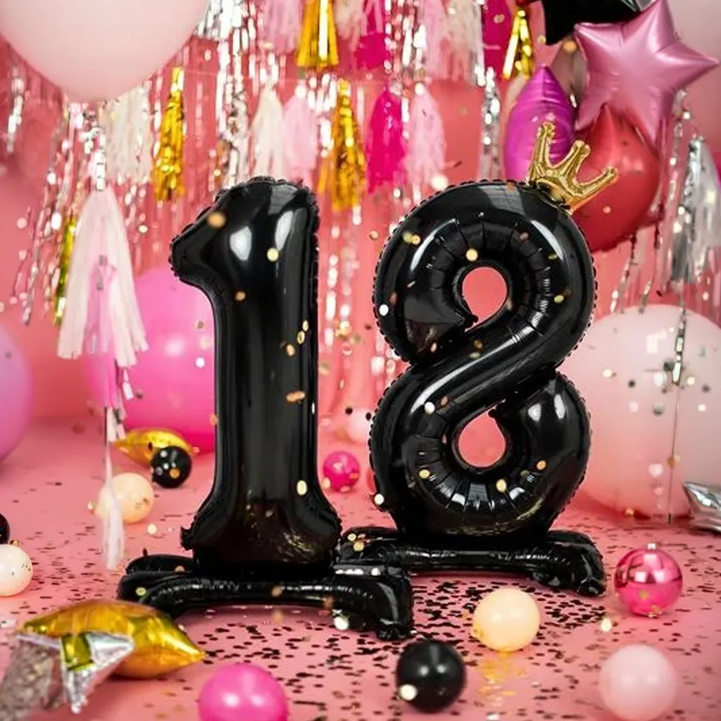 Geburtstag, Jubiläum, Ballonzahlen, Nummernballons, Dekoration