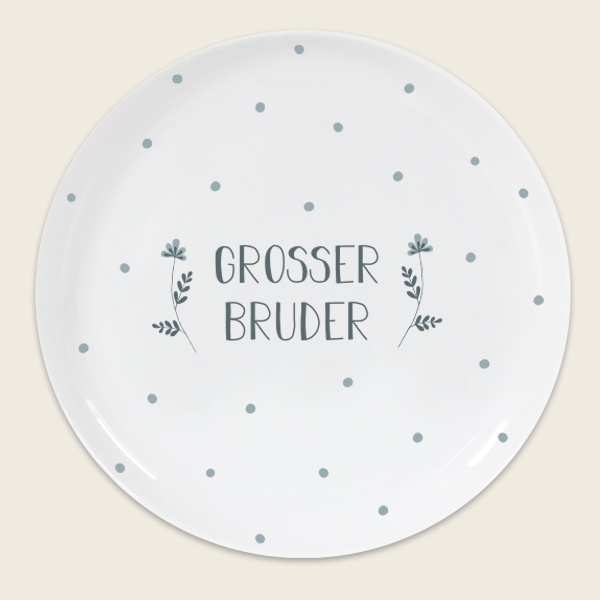 Porzellanteller "Großer Bruder" Porzellanteller "Großer Bruder"