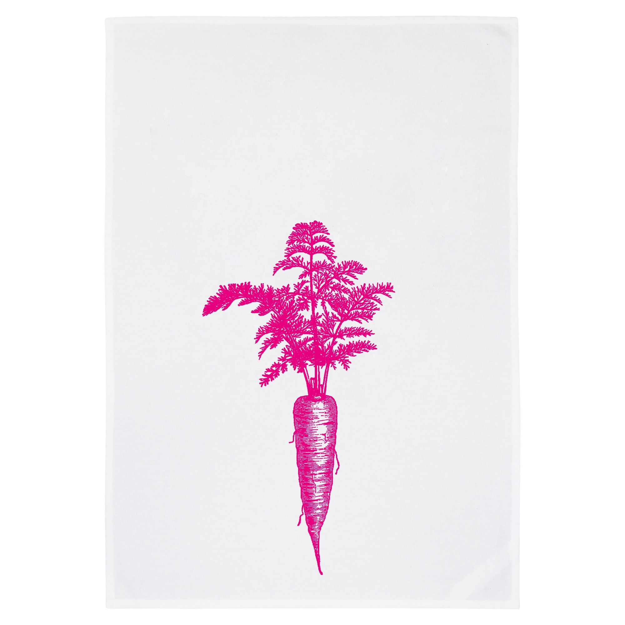 Geschirrtuch "Möhrchen" Pink Karotte, Essen, Pflanze, Produzieren, Gemüse