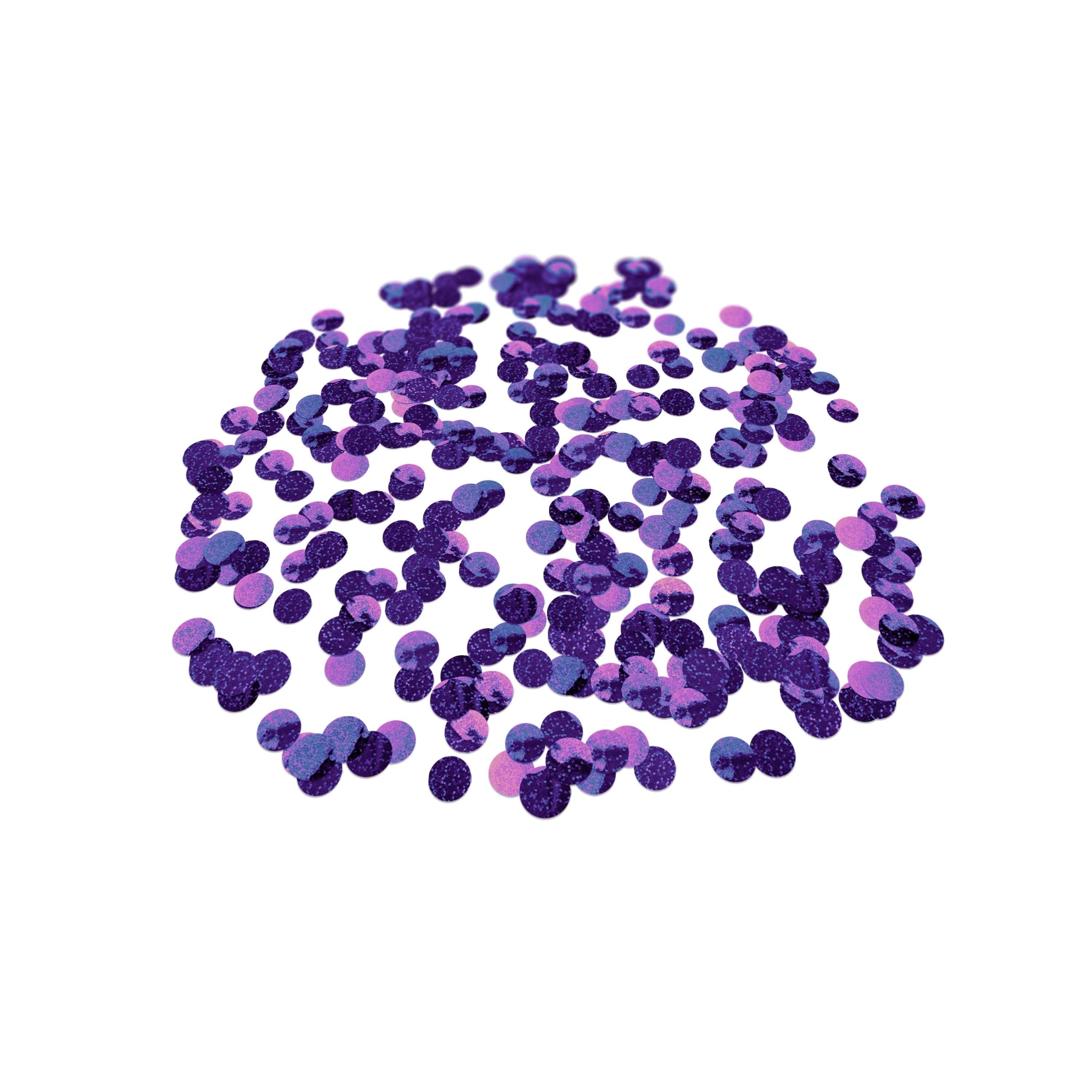 Folienkonfetti 2cm Rund 15g Holo Lila Folienkonfetti 2cm Rund 15g Holo Lila
